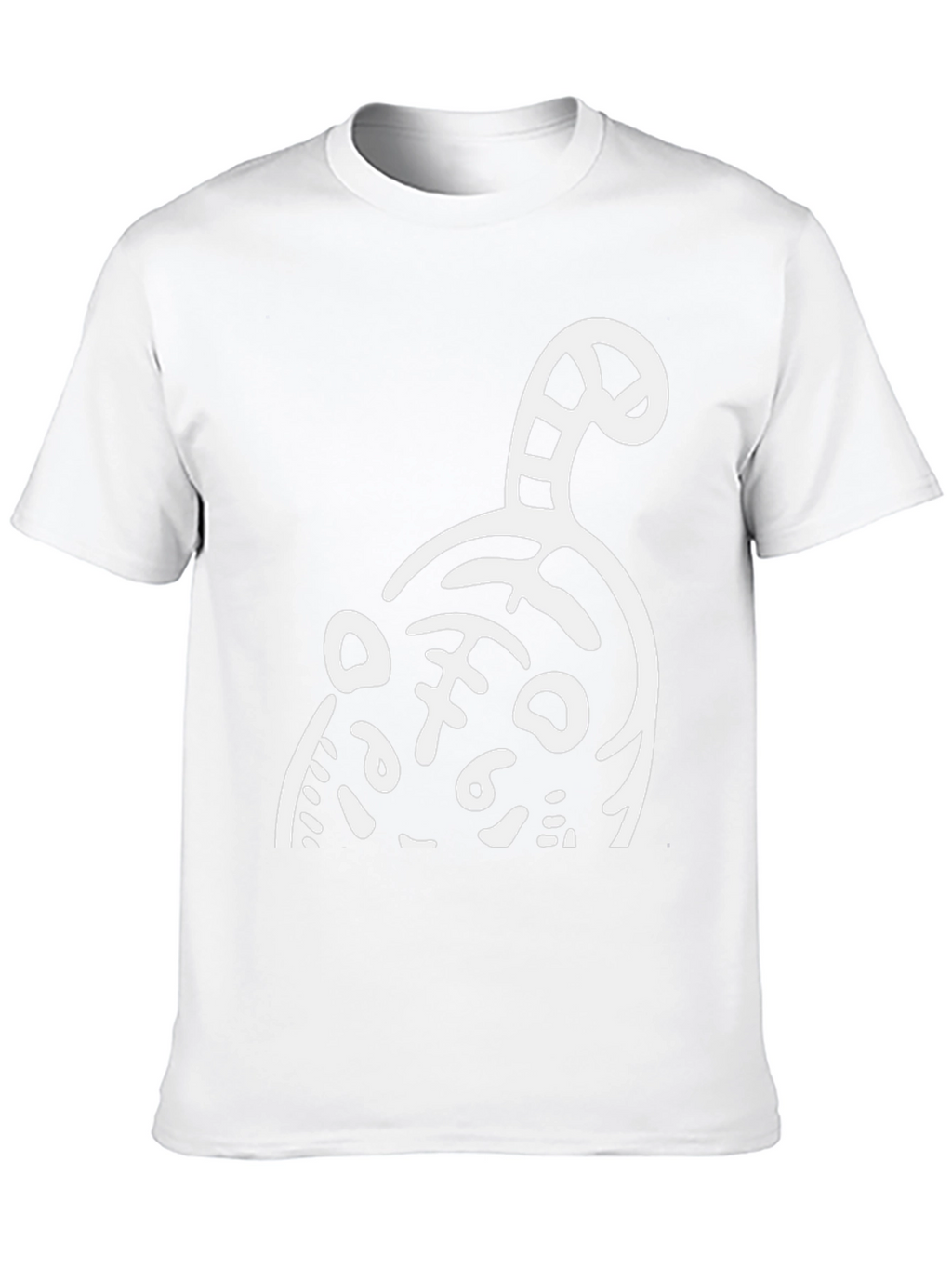 Abstract Tiger Graphic Tee - Mens Black T-Shirt