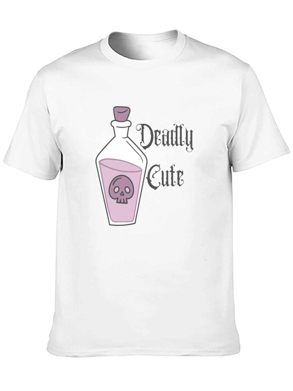 Deadly Cute Skull Potion Graphic T-Shirt