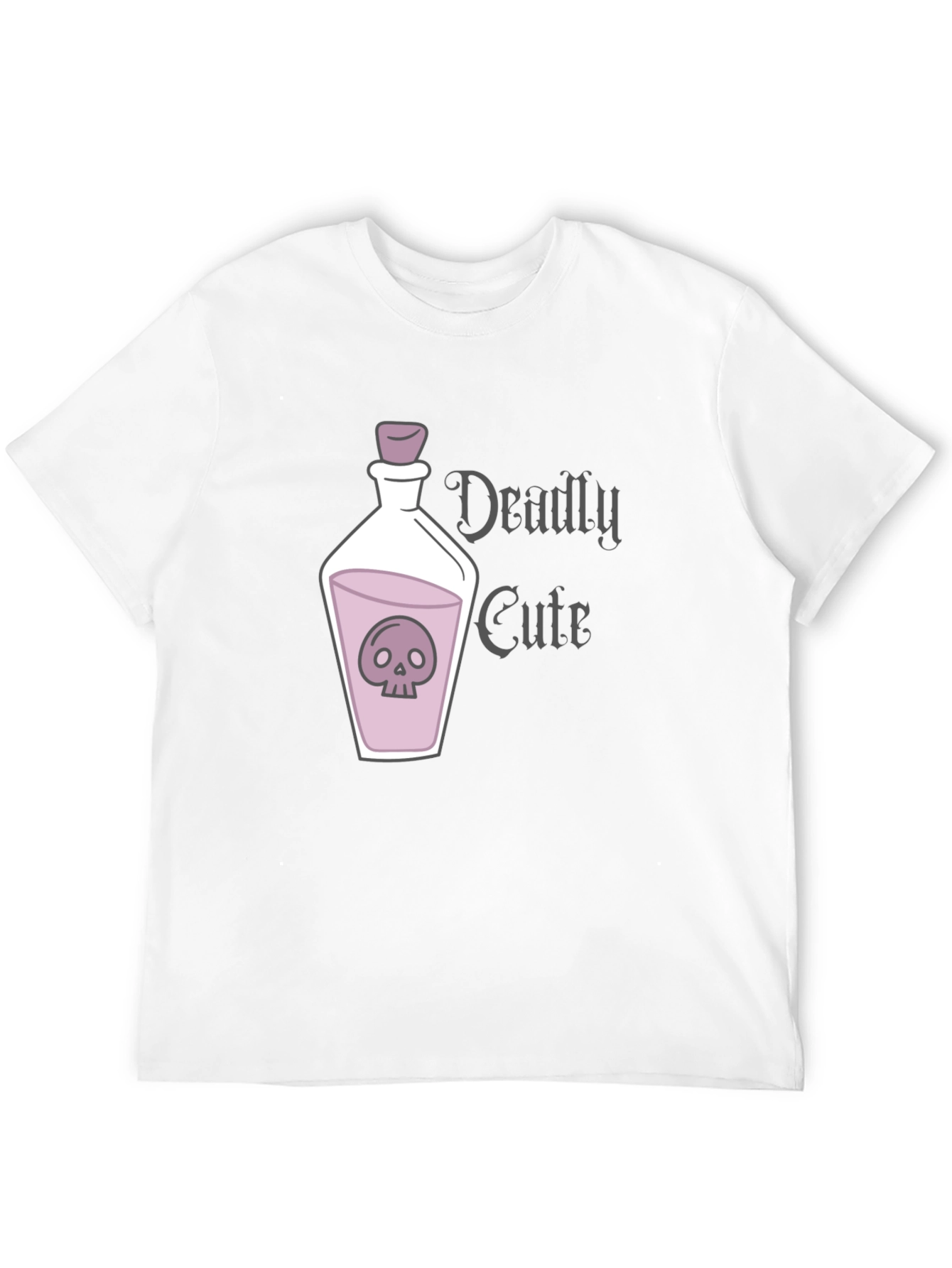 Deadly Cute Skull Potion Graphic T-Shirt