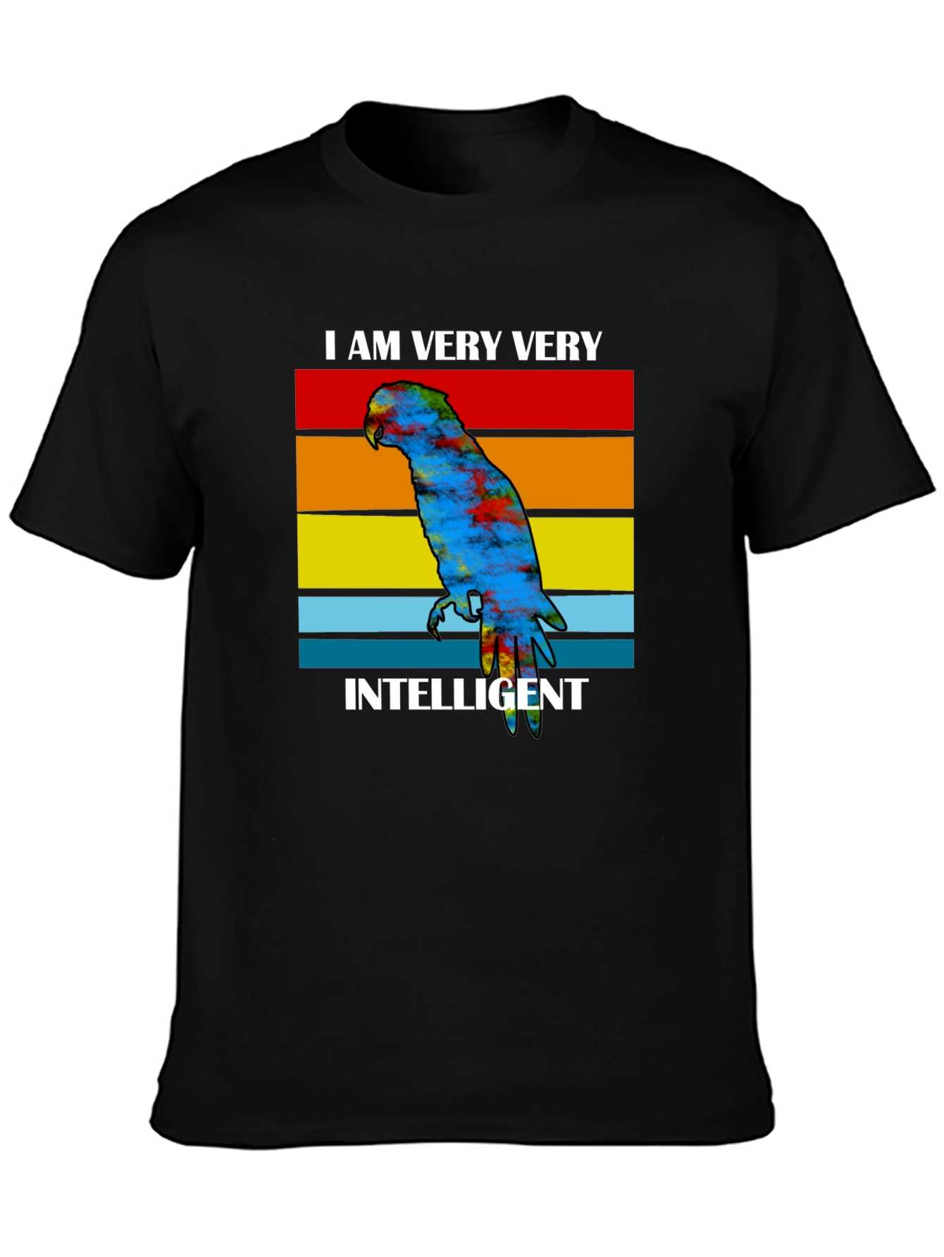 Intelligent Parrot Graphic Tee - Unique Design