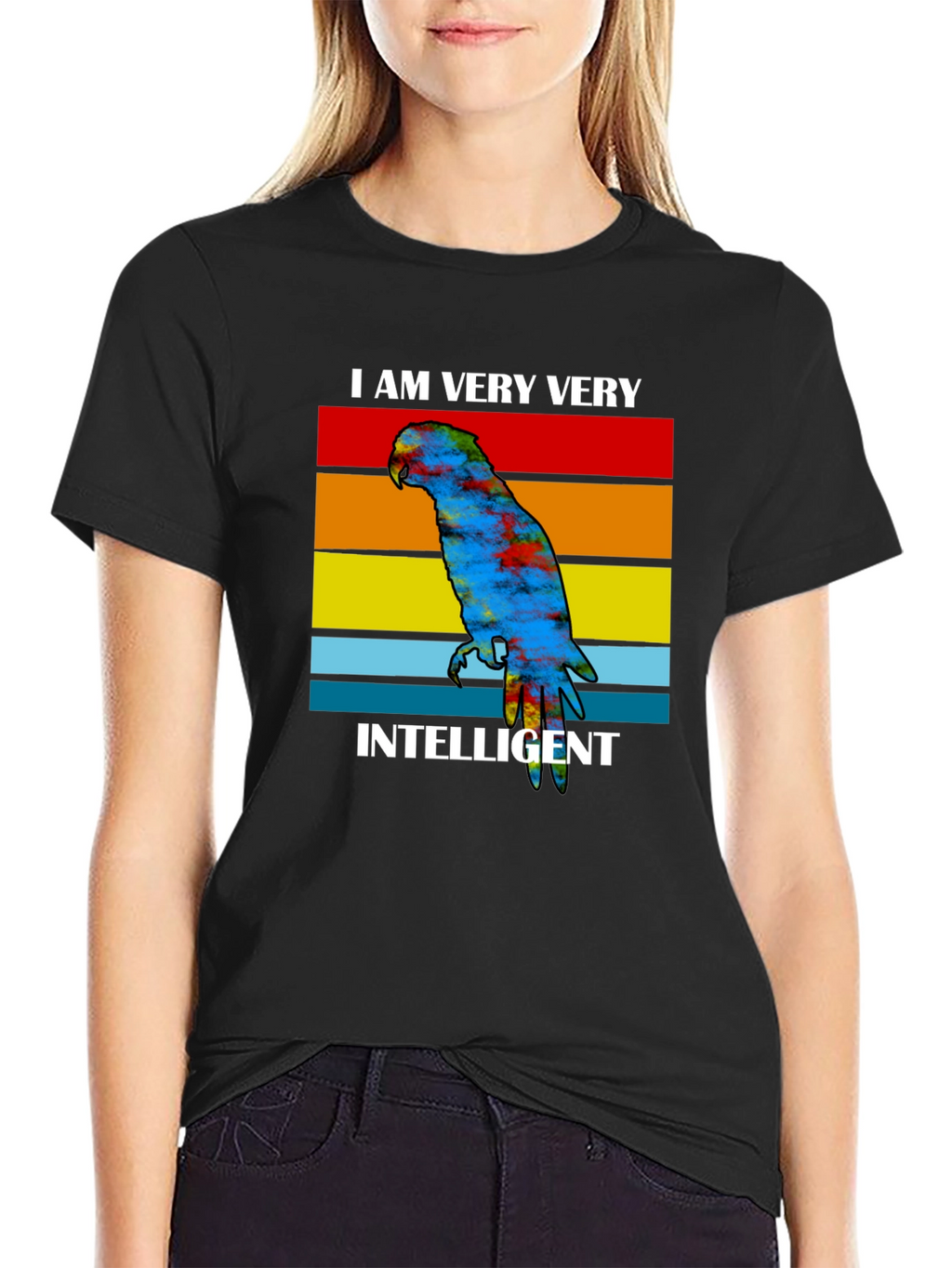 Intelligent Parrot Graphic Tee - Unique Design