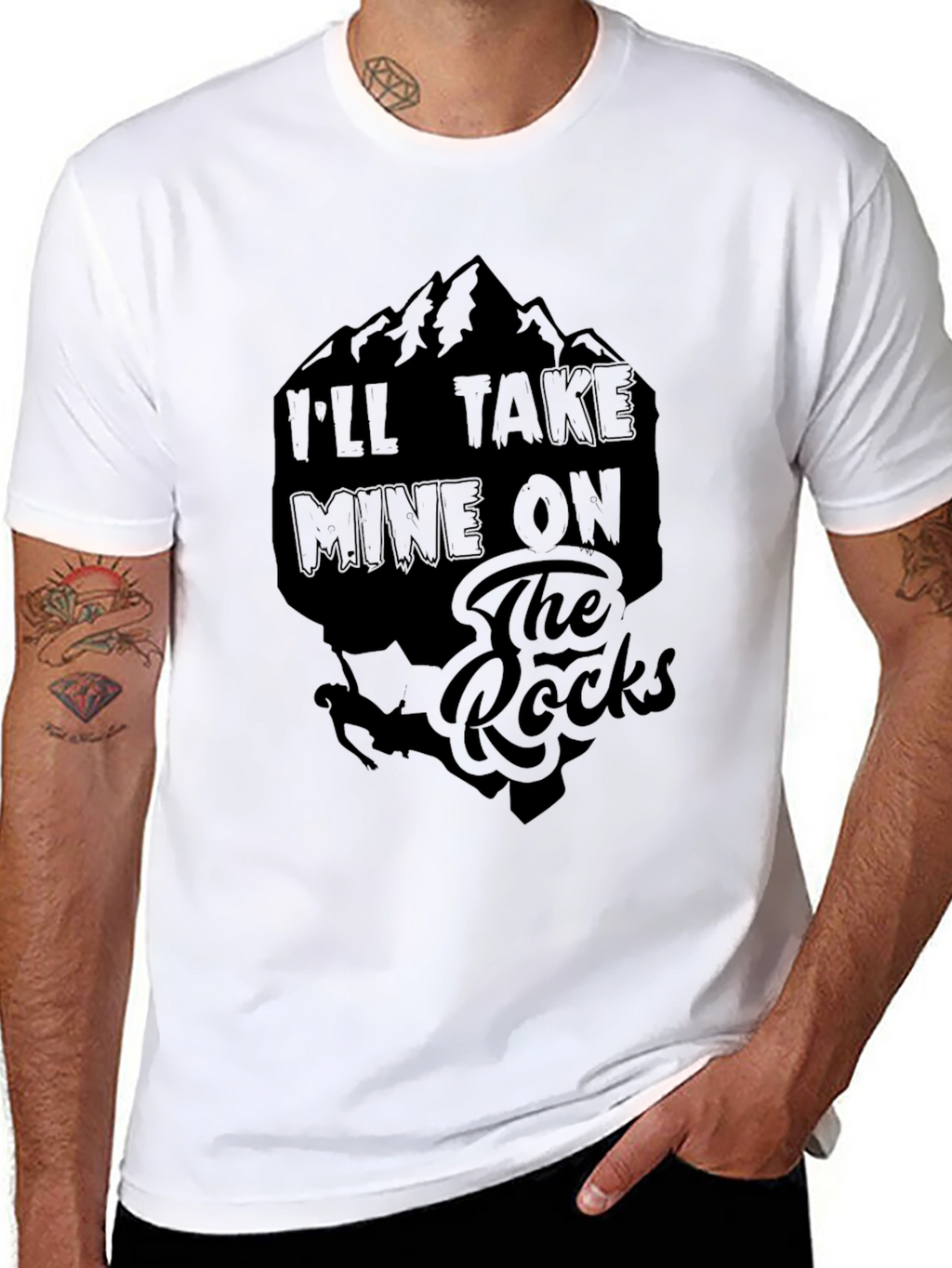 Ill Take Mine On The Rocks Graphic Tee
