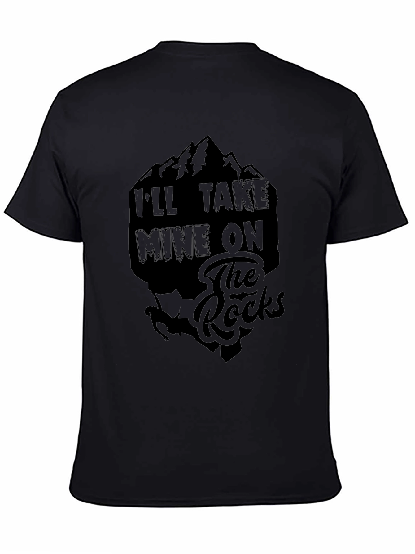 Ill Take Mine On The Rocks Graphic Tee