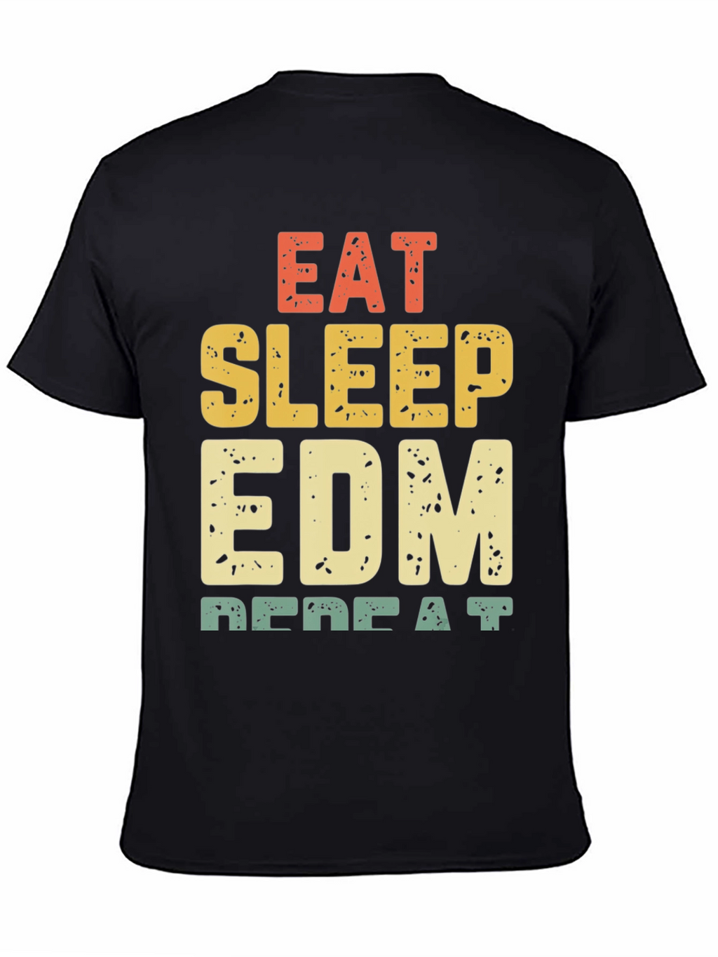 Eat Sleep EDM Repeat Black Graphic Tee