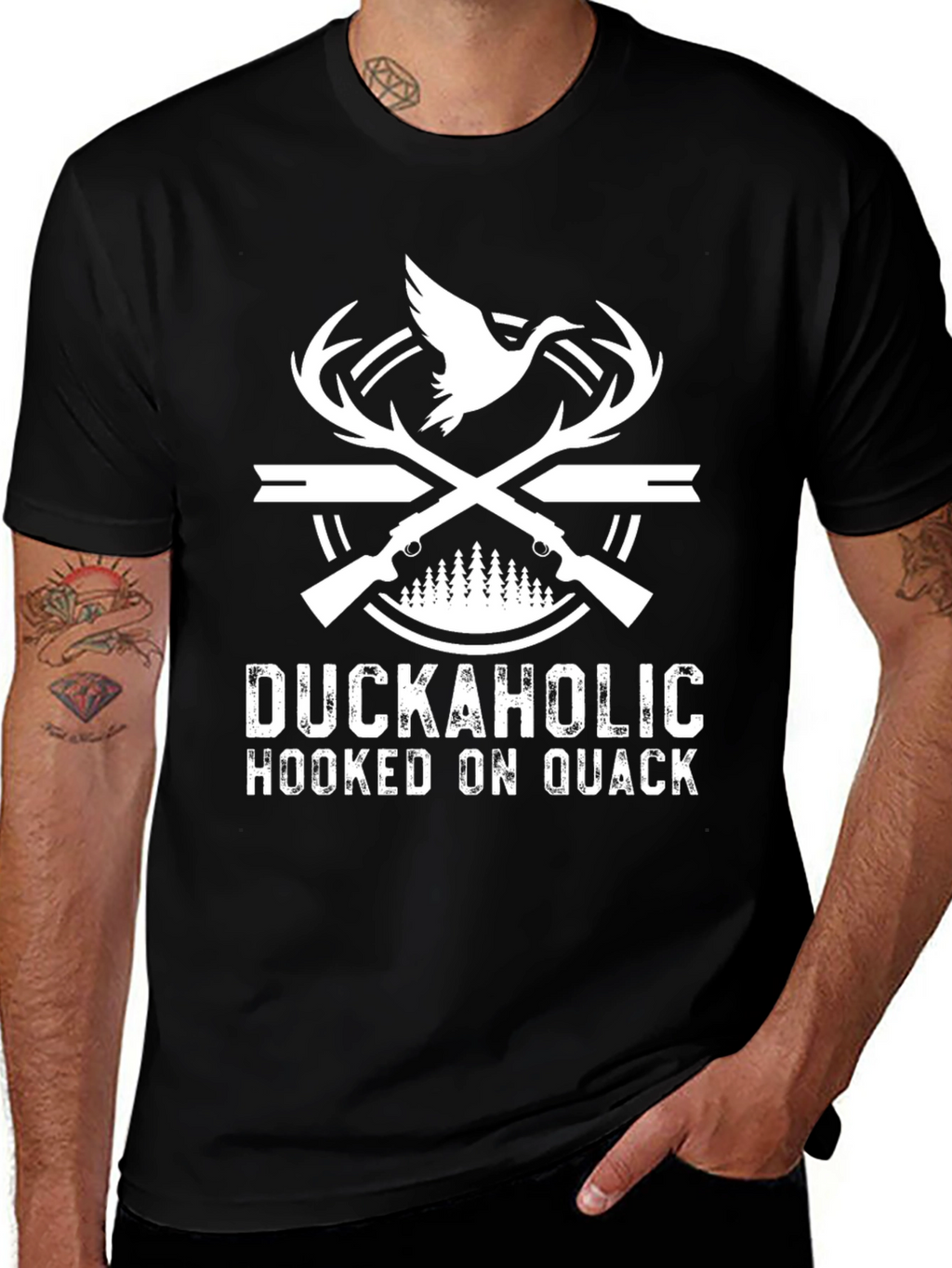 Duckaholic Hunting Graphic T-Shirt