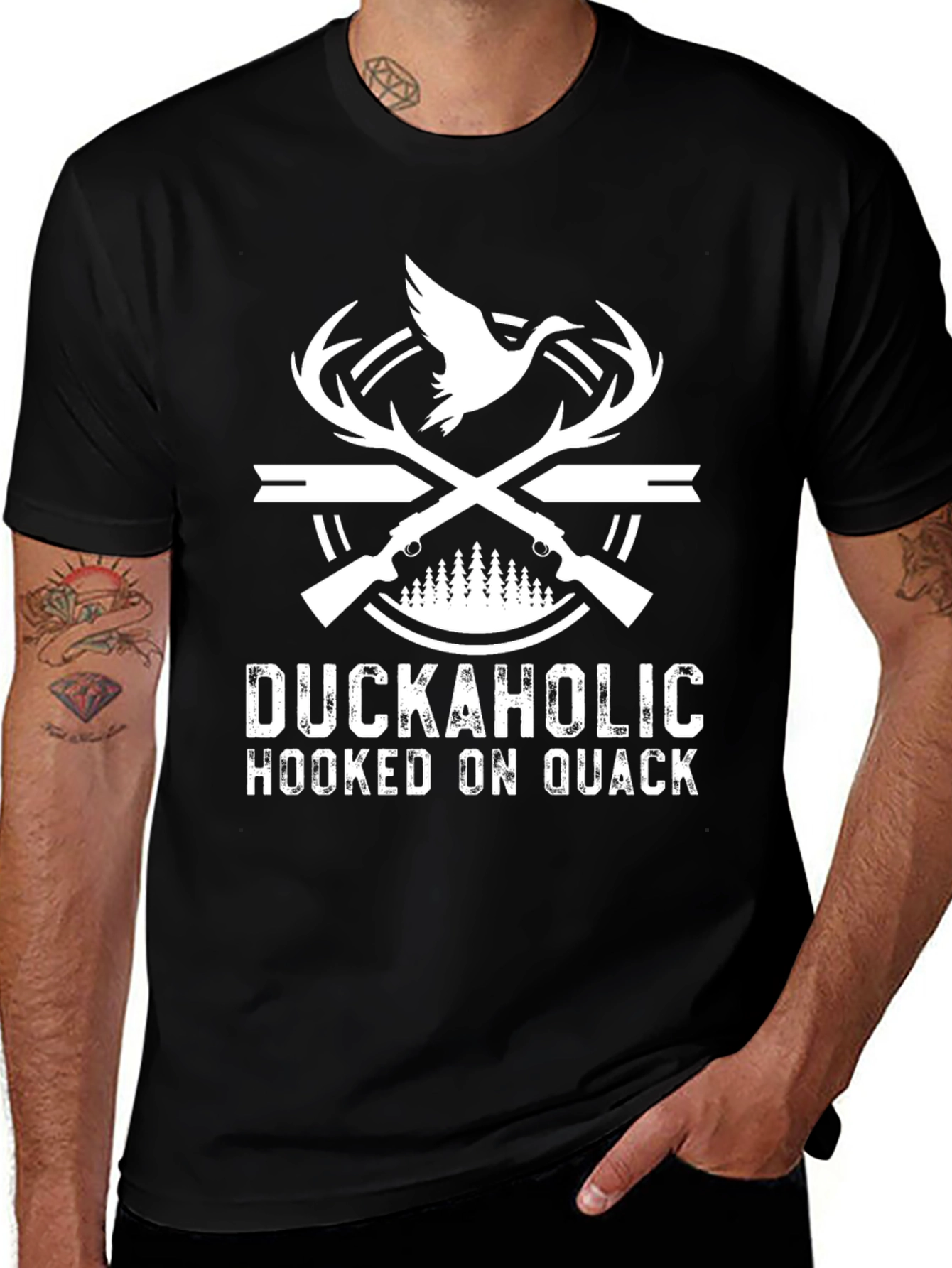 Duckaholic Hunting Graphic T-Shirt