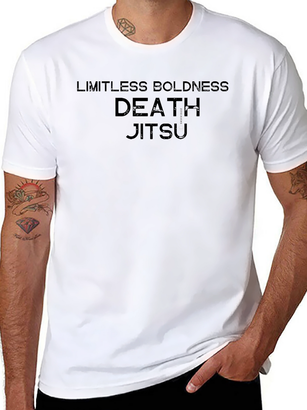 Death Jitsu Black Graphic T-Shirt