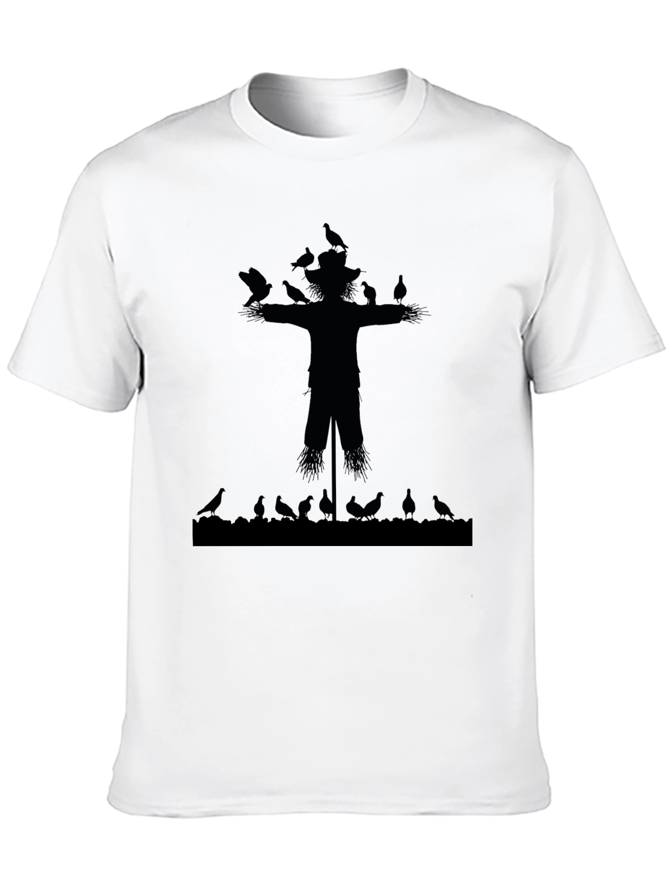 Scarecrow and Crows Graphic T-Shirt