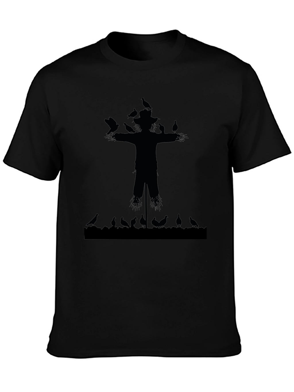 Scarecrow and Crows Graphic T-Shirt