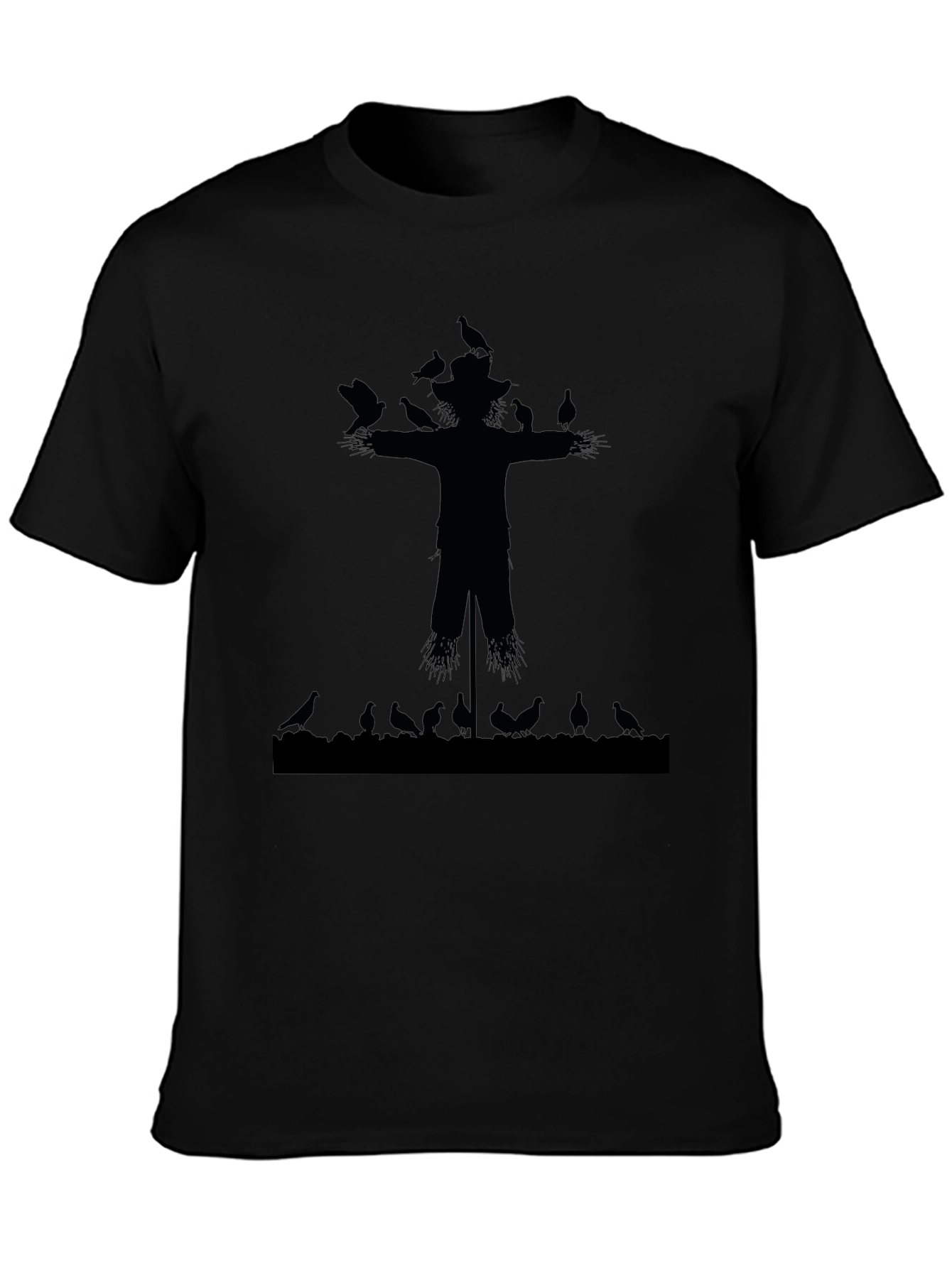 Scarecrow and Crows Graphic T-Shirt