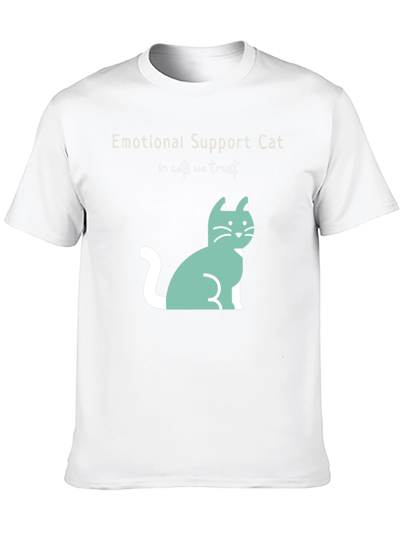Emotional Support Cat T-Shirt - In Cats We Trust