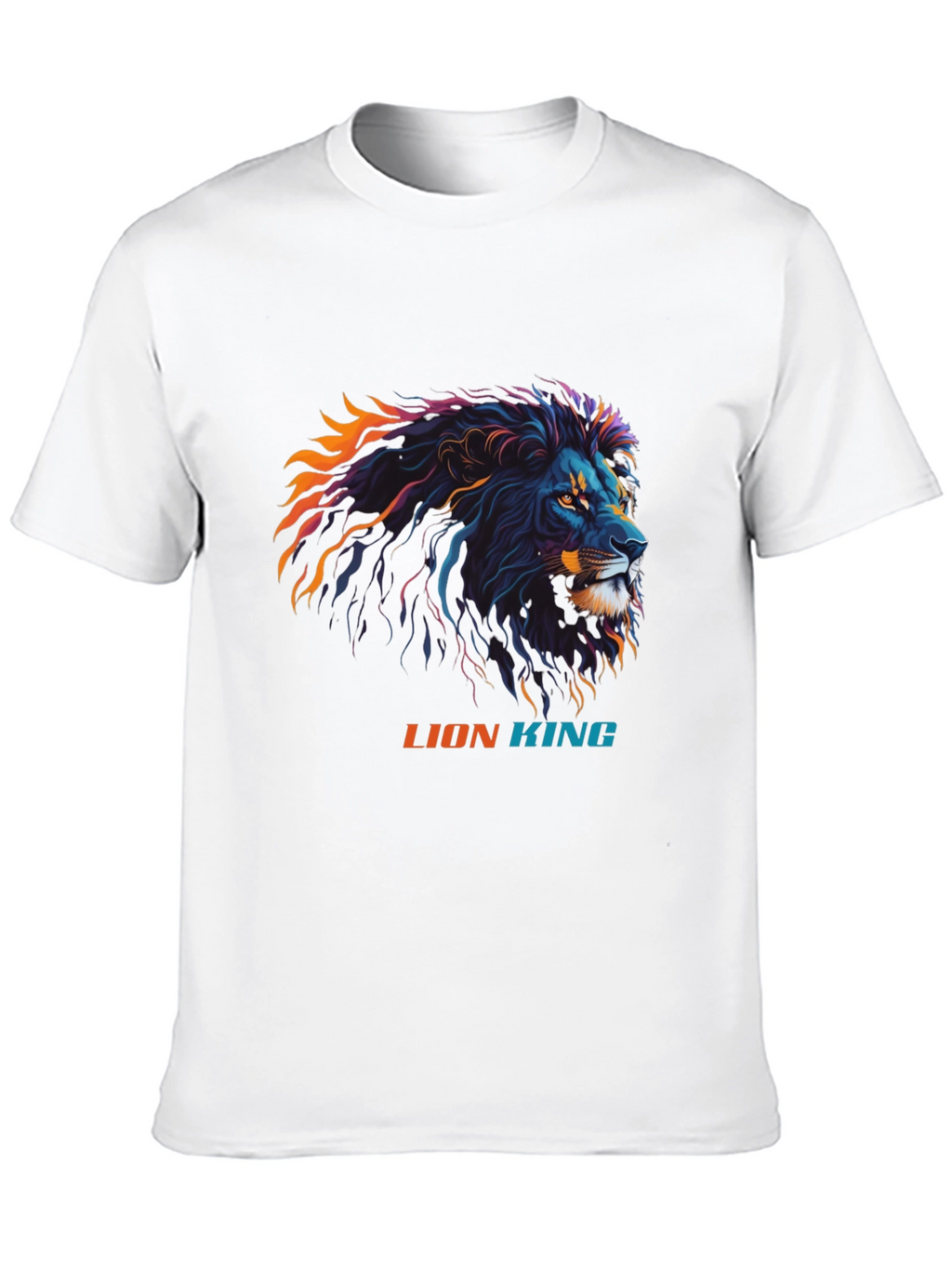 Lion King Graphic Print T-Shirt - Black