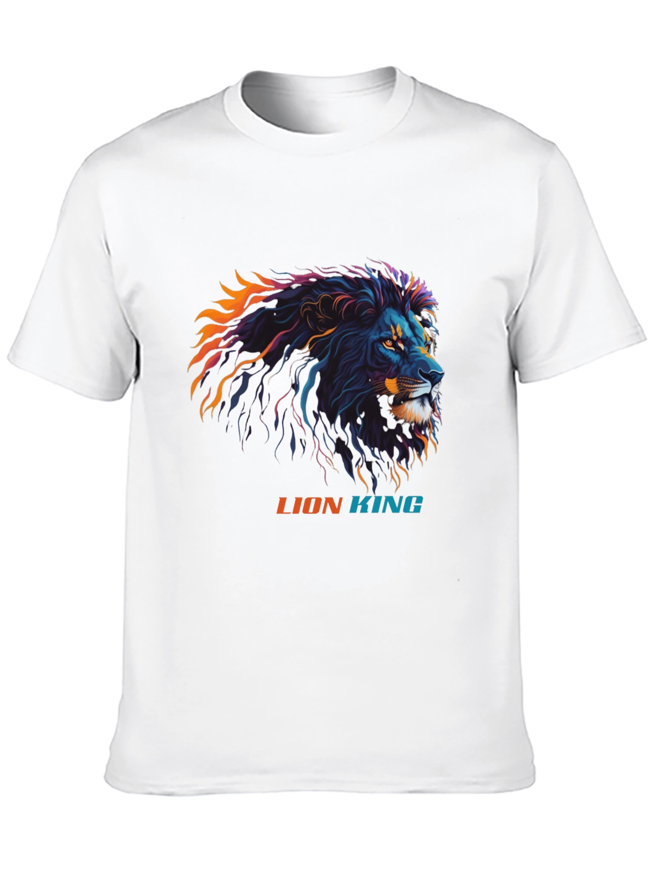 Lion King Graphic Print T-Shirt - Black