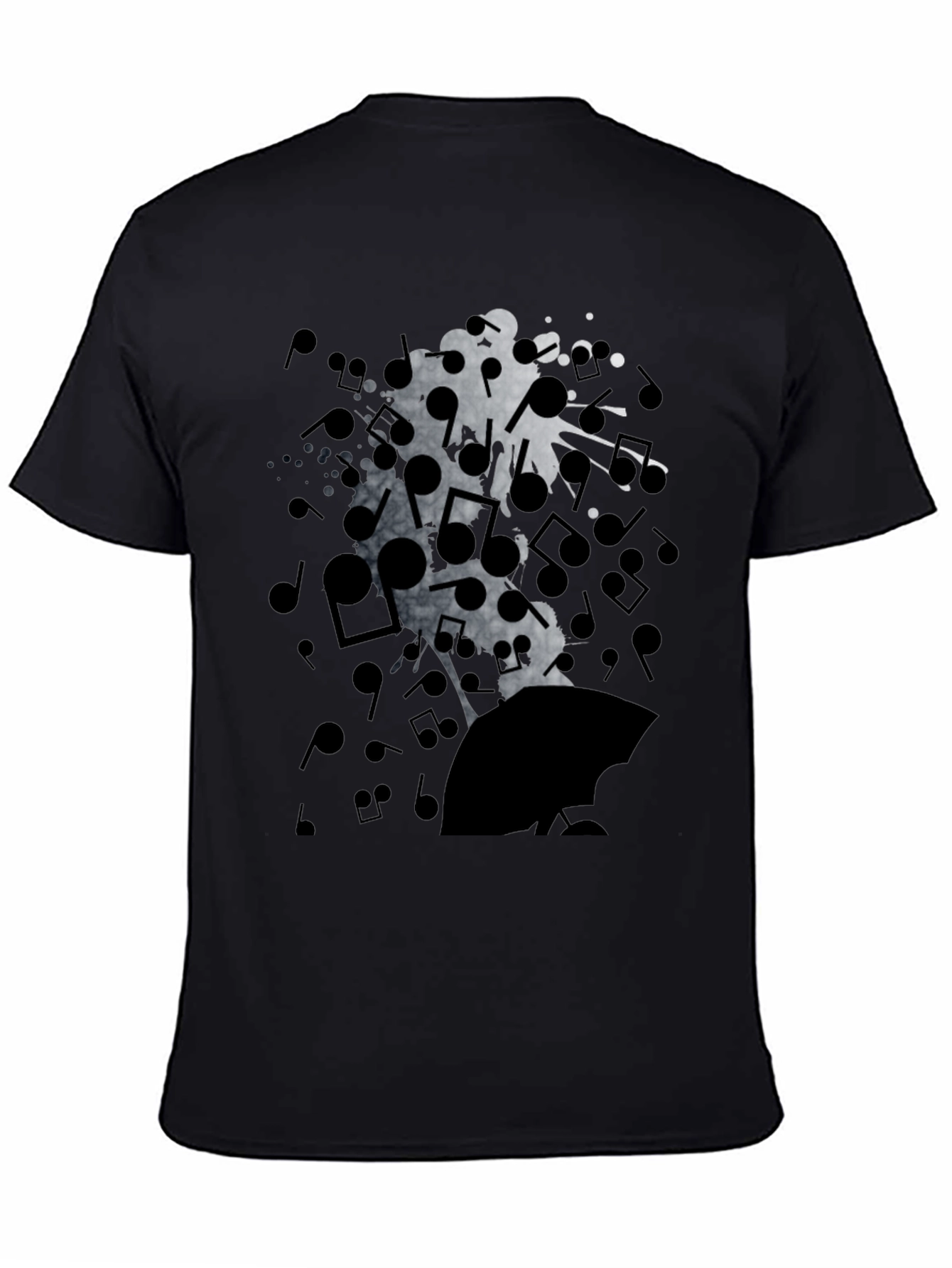 Music Notes Graphic T-Shirt - Soft Cotton Blend