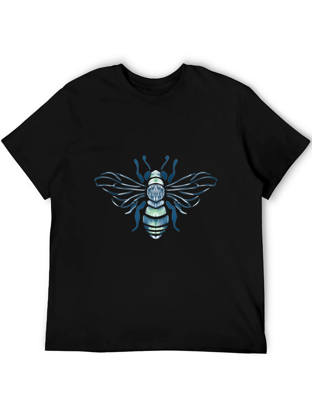 Bee Graphic Tee - Stylish Embroidered Design