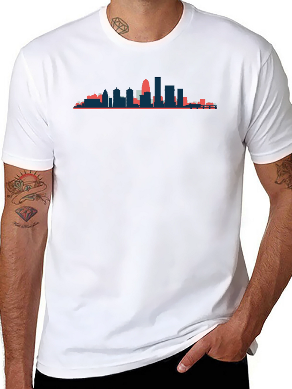 Cityscape Graphic Tee - Modern Urban Style