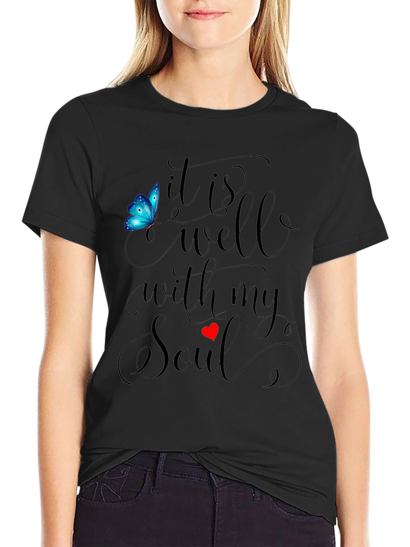 It is Well With My Soul Black T-Shirt