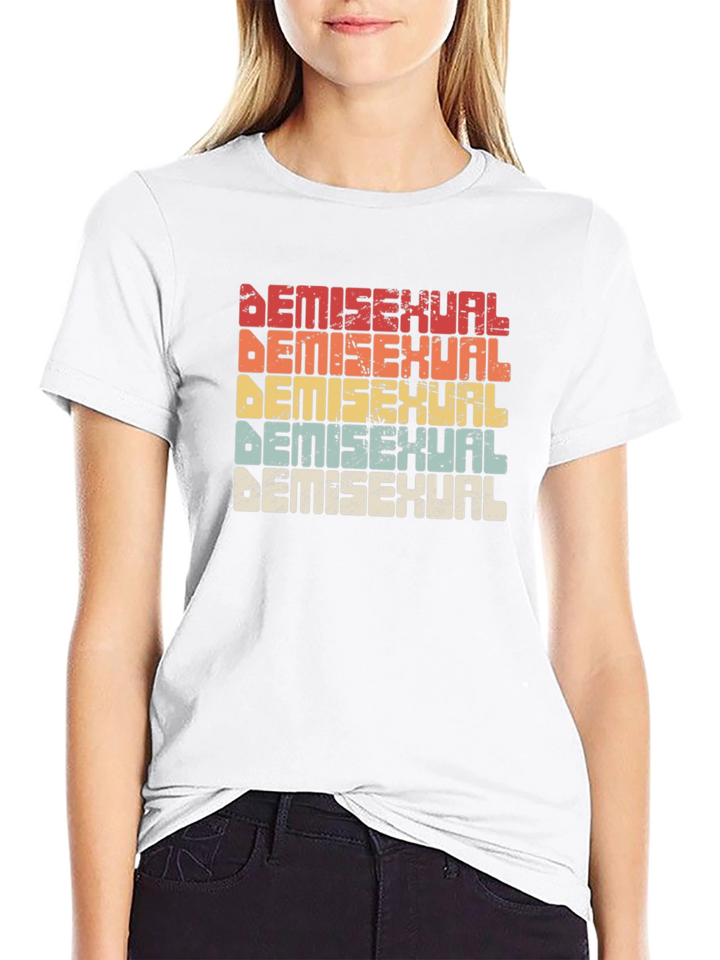 Demisexual Pride Retro T-Shirt