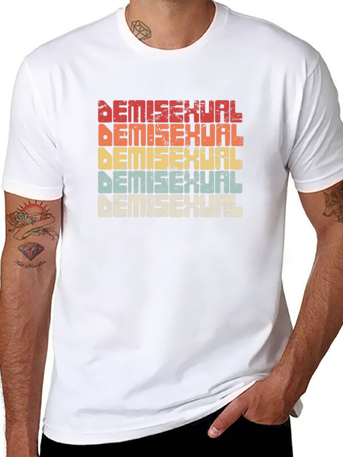 Demisexual Pride Retro T-Shirt