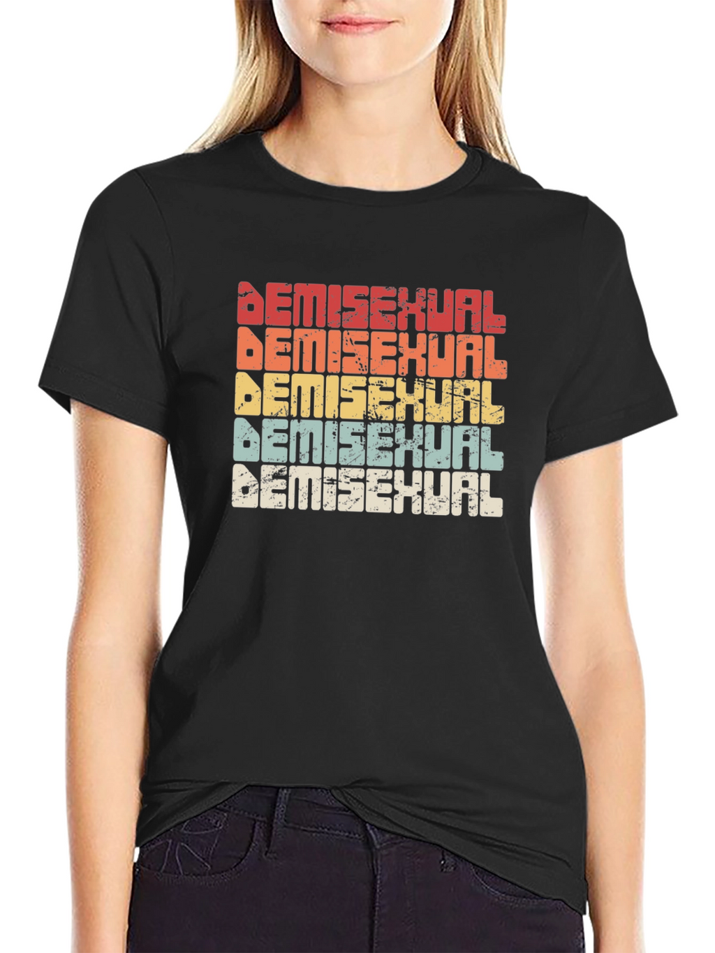 Demisexual Pride Retro T-Shirt