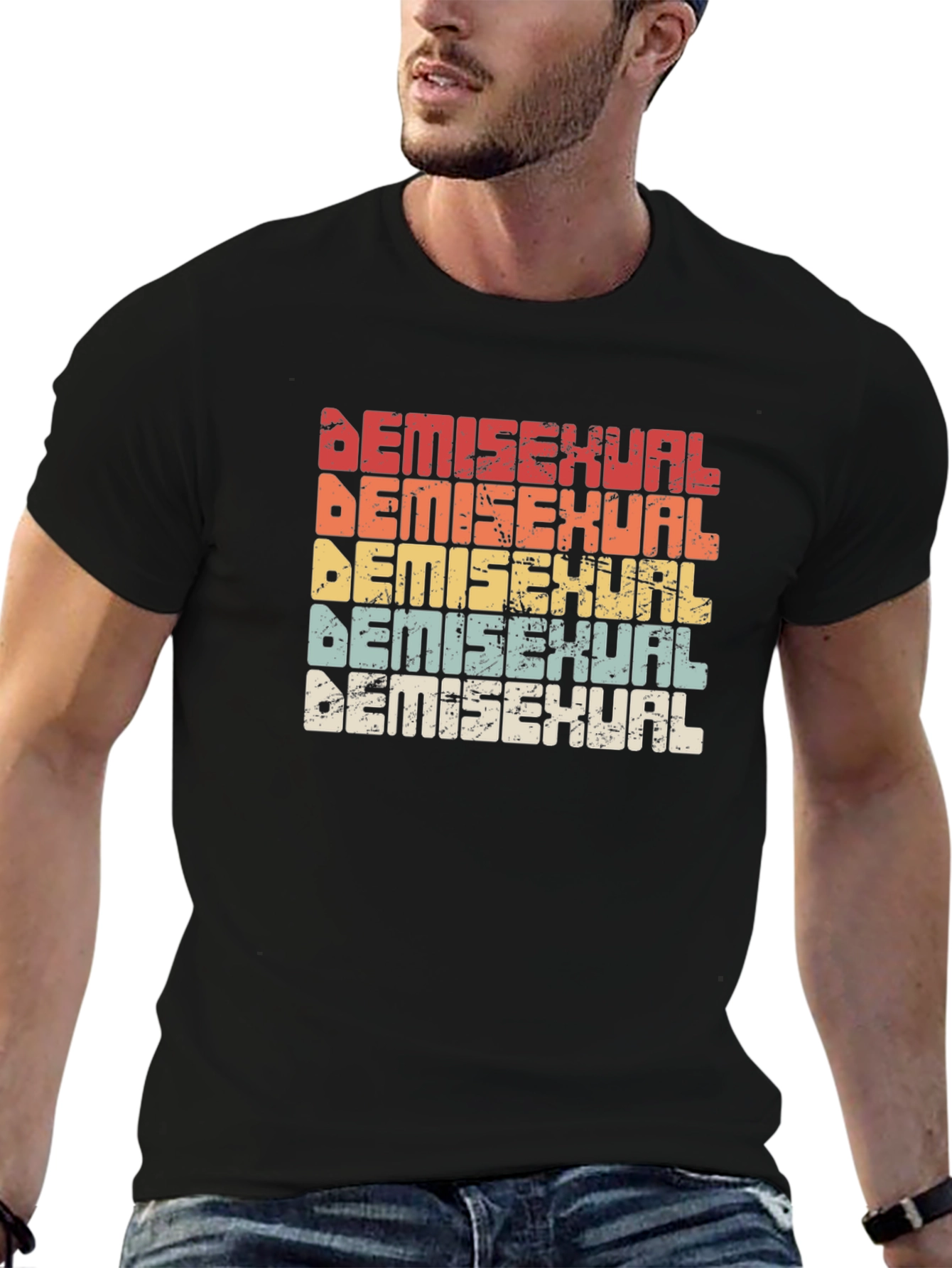 Demisexual Pride Retro T-Shirt