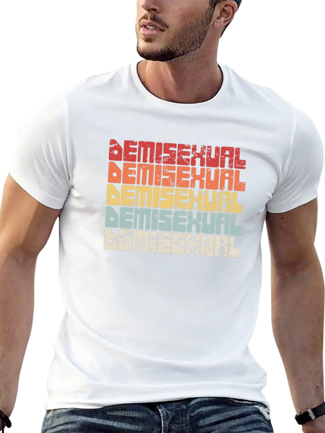 Demisexual Pride Retro T-Shirt