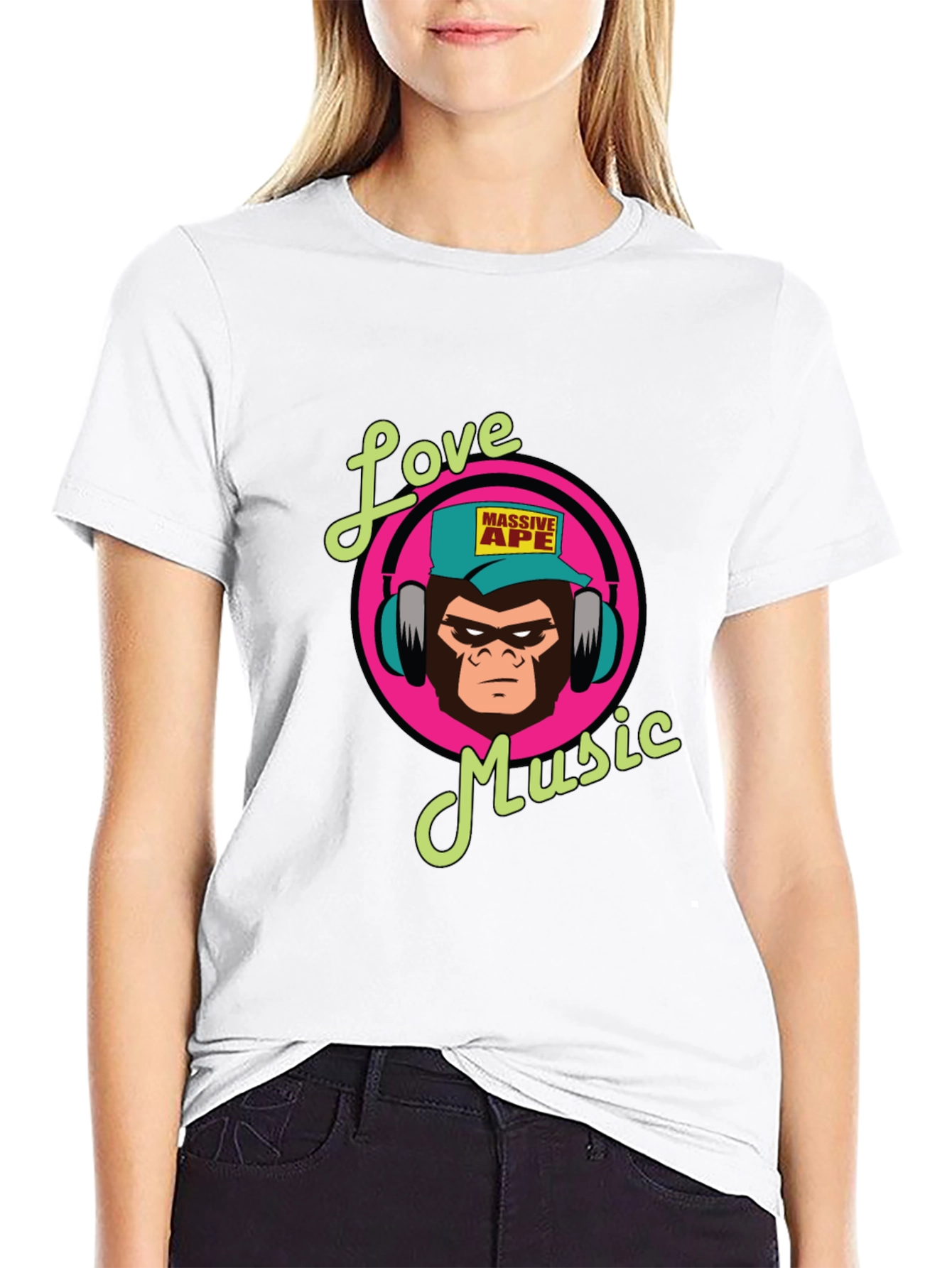 Love Music Massive Ape Graphic Tee