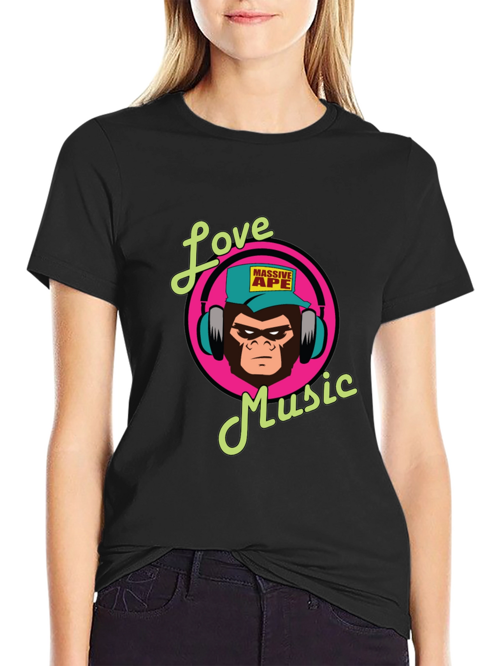 Love Music Massive Ape Graphic Tee