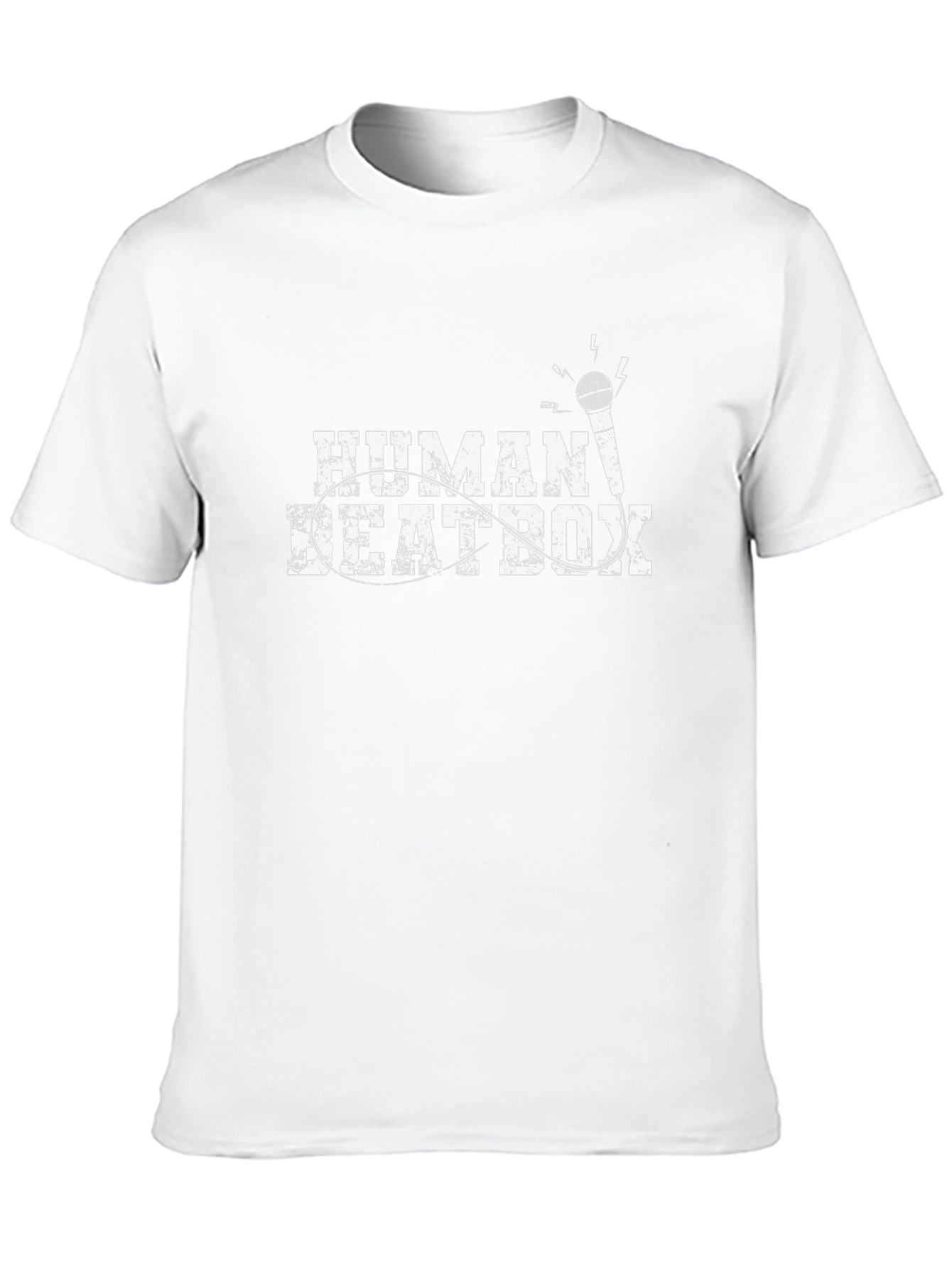 Human Beatbox Black Graphic Tee - Music Lover Shirt
