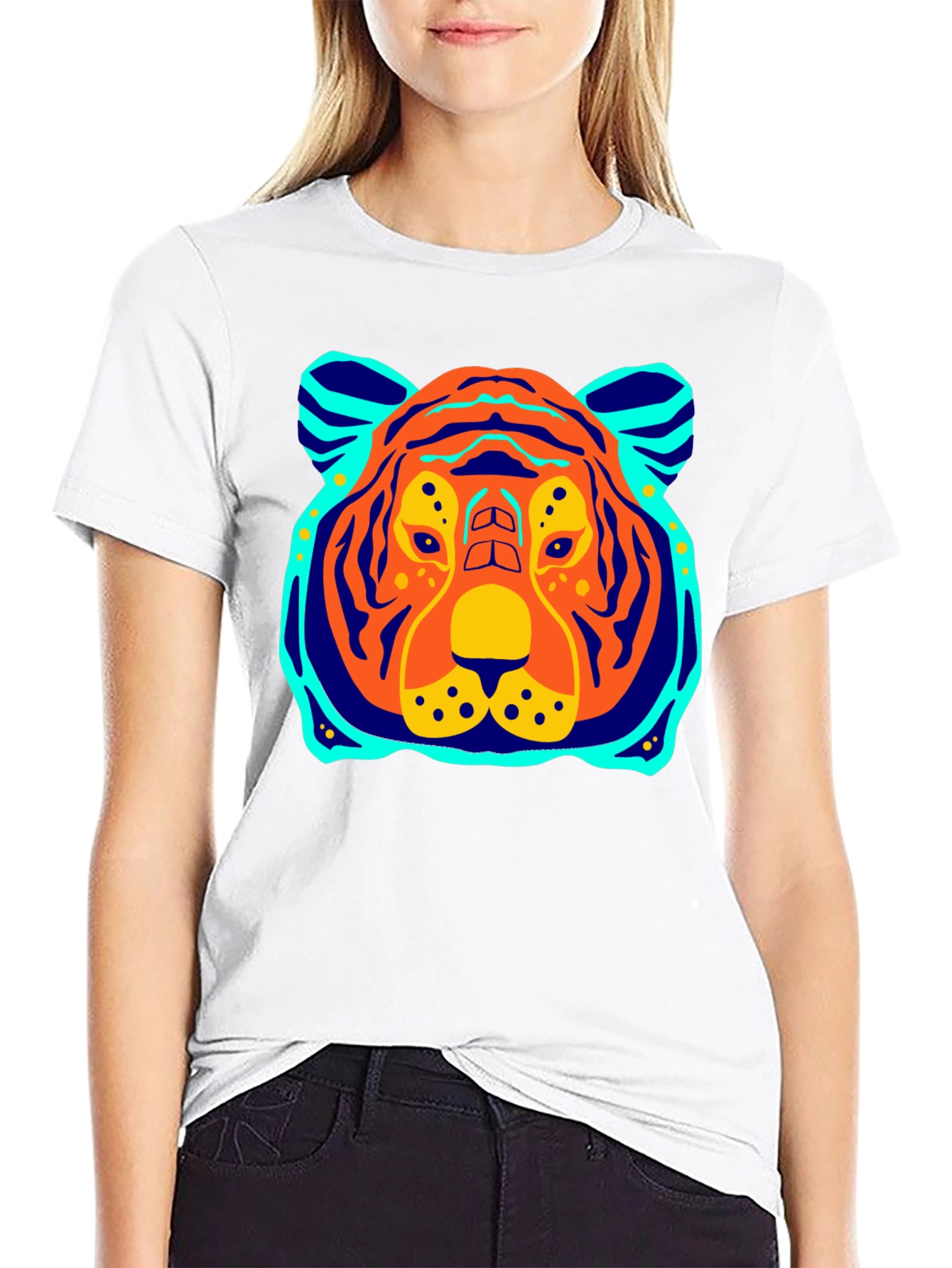 Tiger Graphic Tee - Bold Black T-Shirt