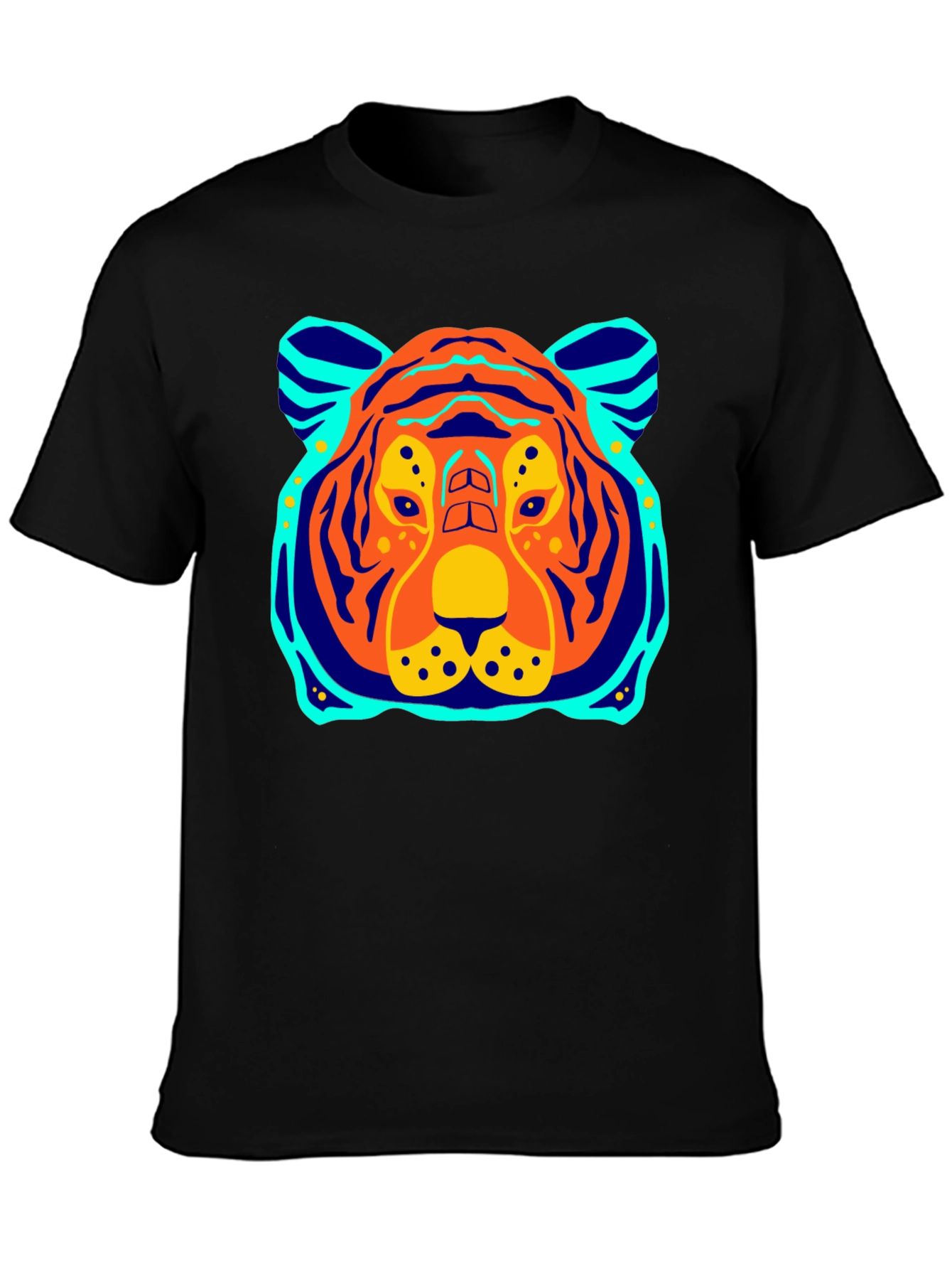 Tiger Graphic Tee - Bold Black T-Shirt