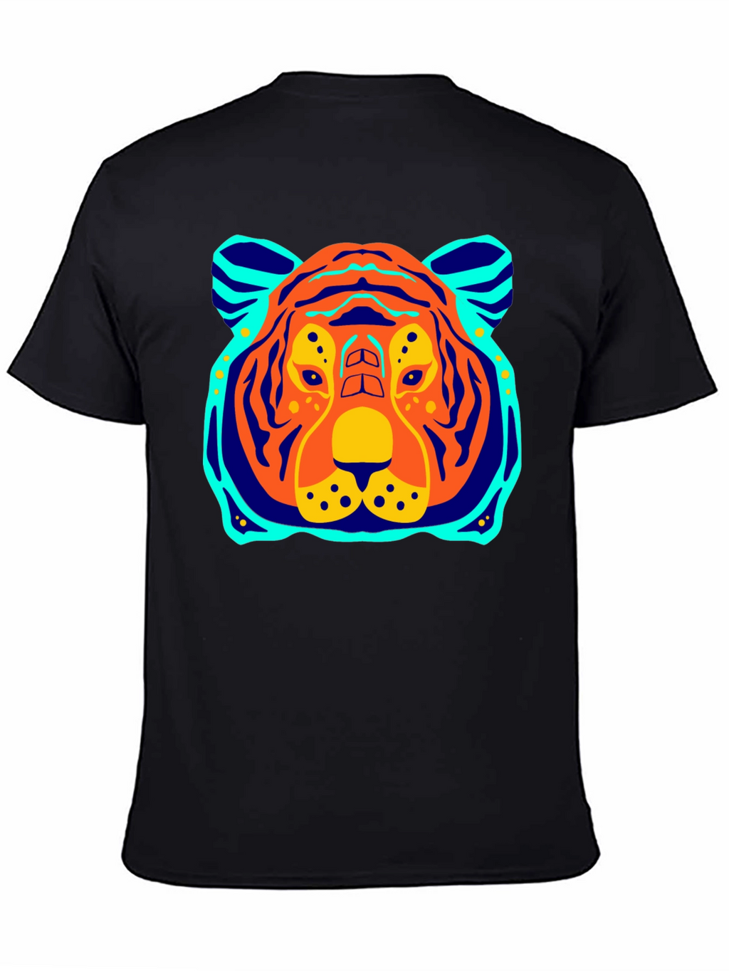 Tiger Graphic Tee - Bold Black T-Shirt