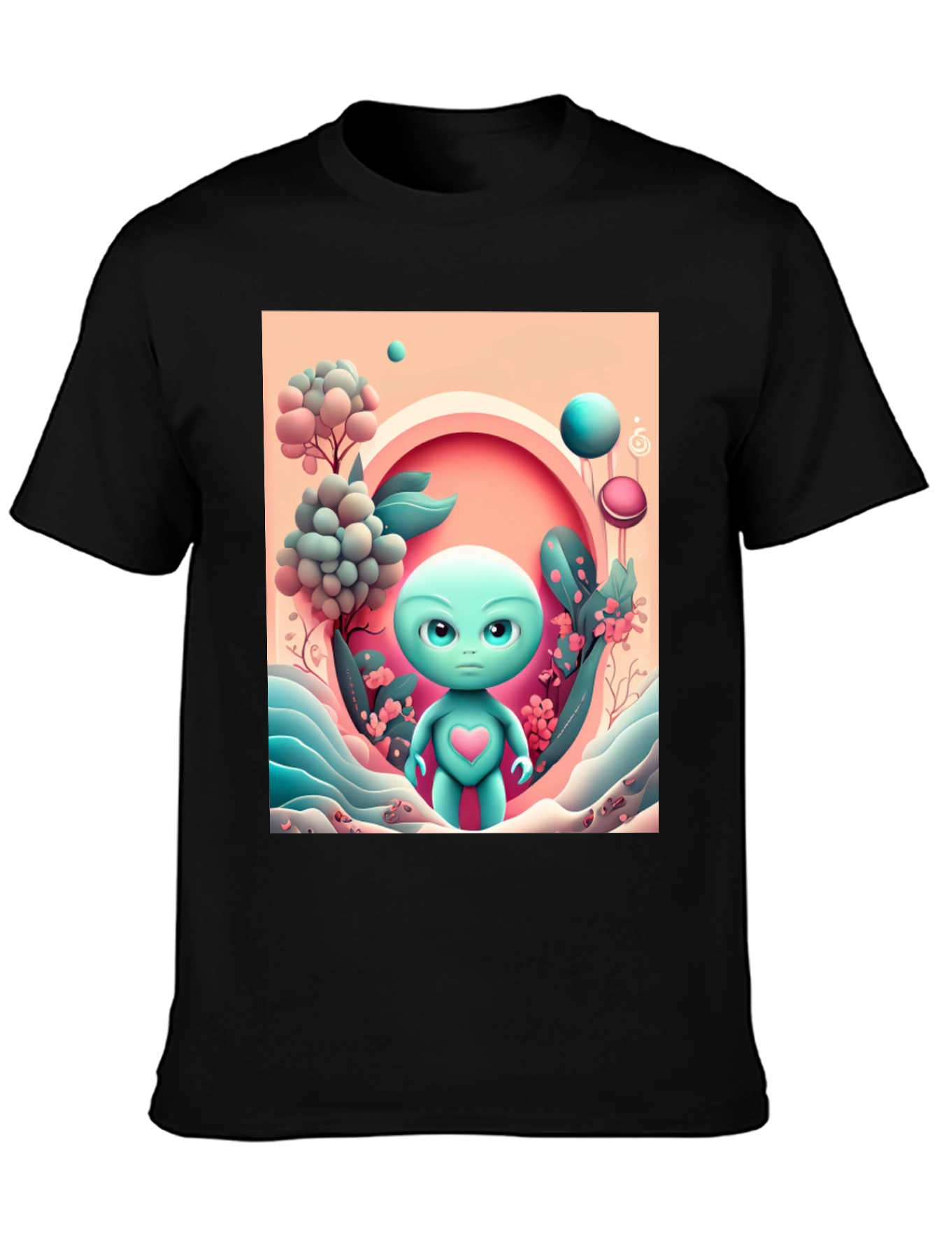 Alien Heart Tee - Funky Graphic T-Shirt