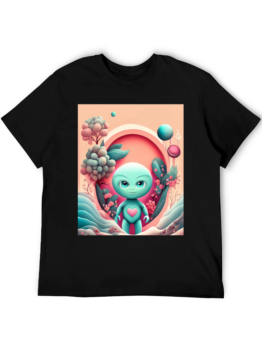 Alien Heart Tee - Funky Graphic T-Shirt