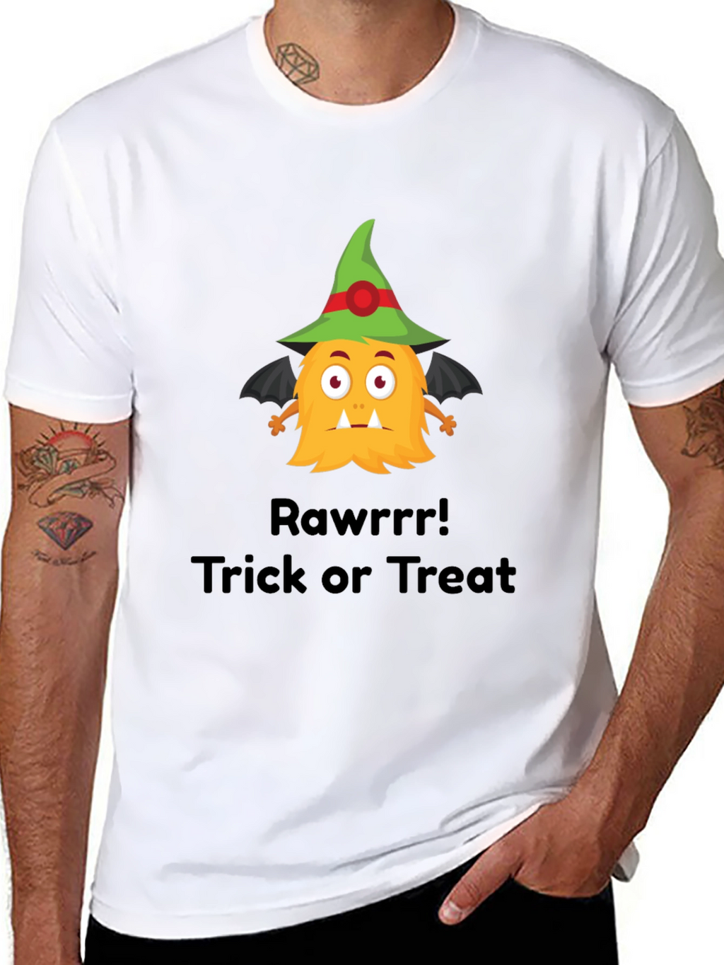 Halloween Monster T-Shirt - Trick or Treat Rawrrr!