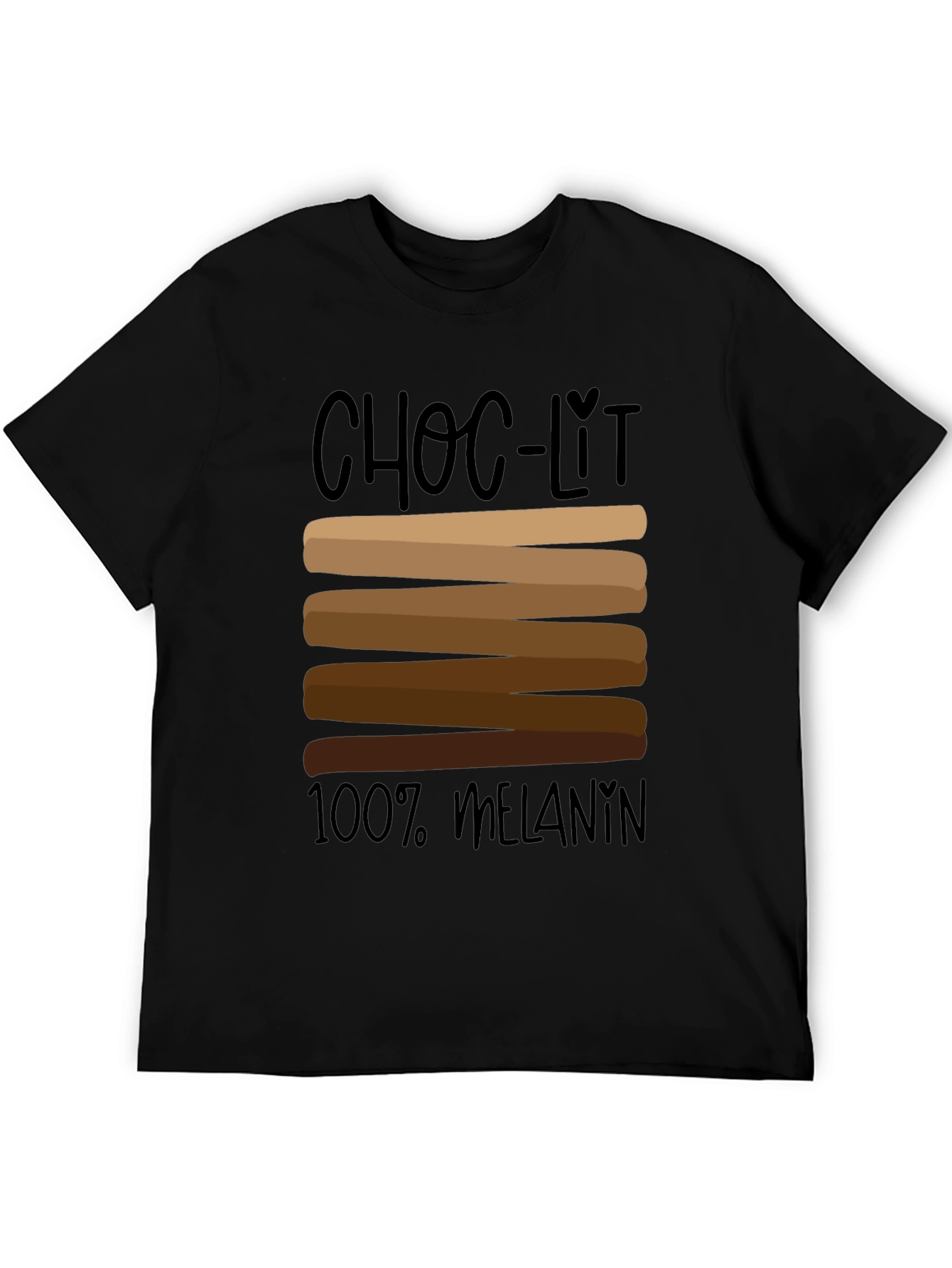 Choc-Lit 100% Melanin Black Graphic Tee