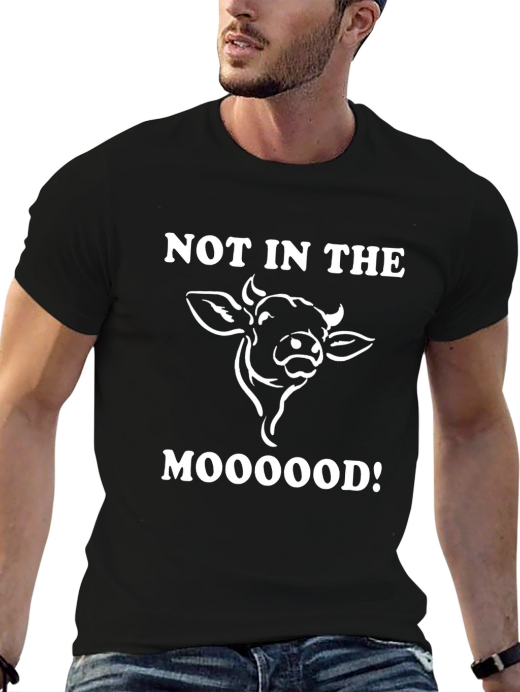 Not In The Mooood Graphic T-Shirt