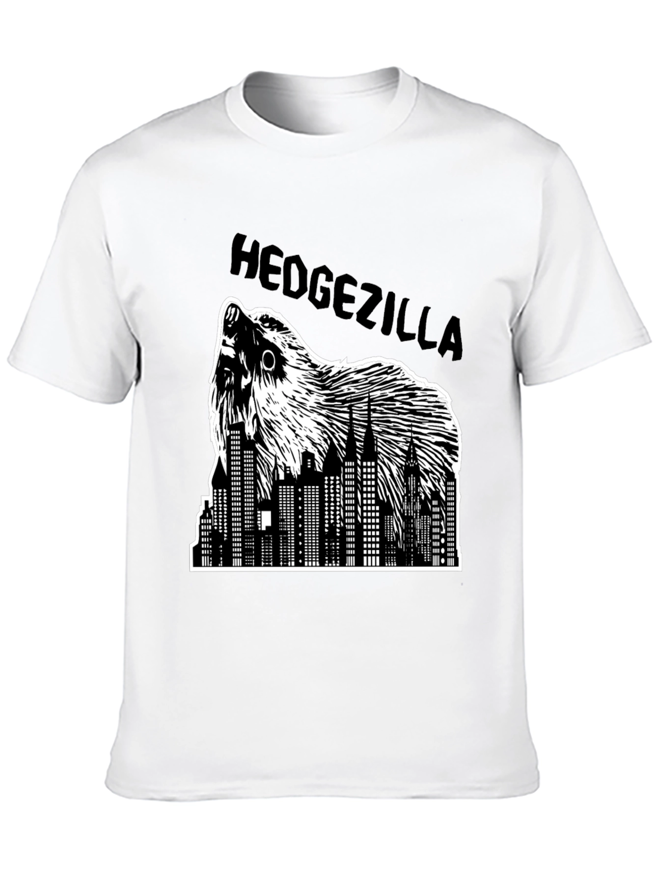 Hedgezilla T-Shirt - City Skyline Hedgehog Graphic Tee