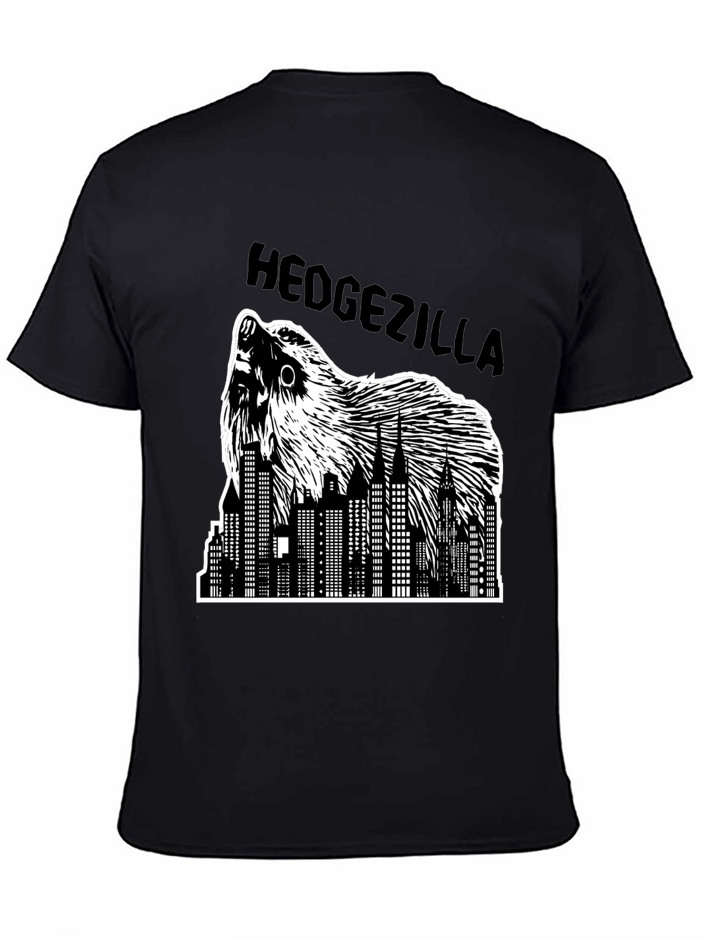 Hedgezilla T-Shirt - City Skyline Hedgehog Graphic Tee