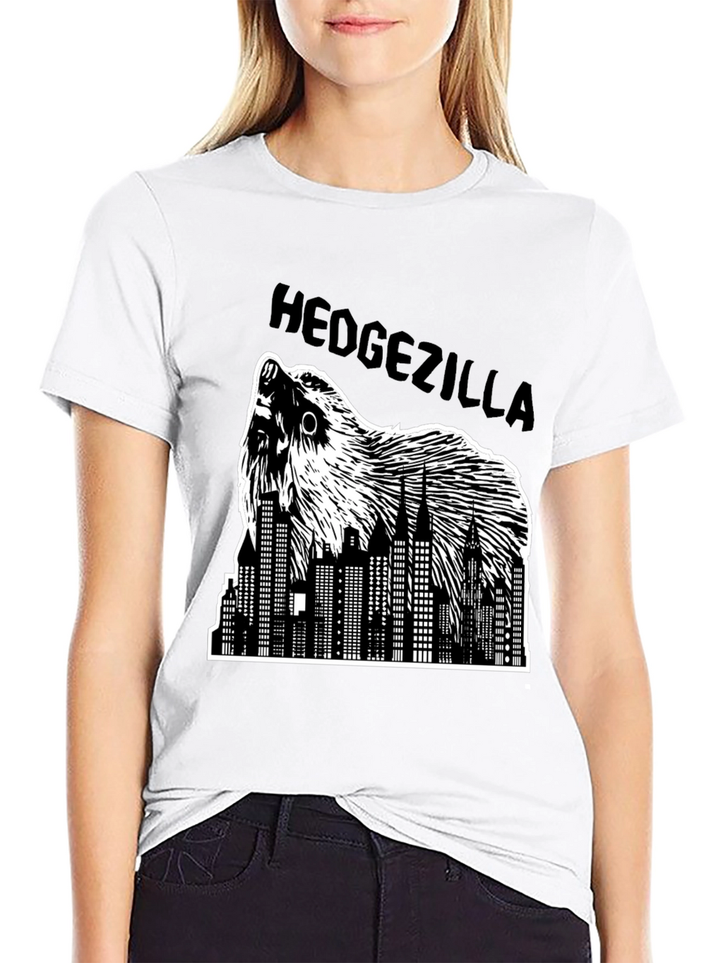 Hedgezilla T-Shirt - City Skyline Hedgehog Graphic Tee