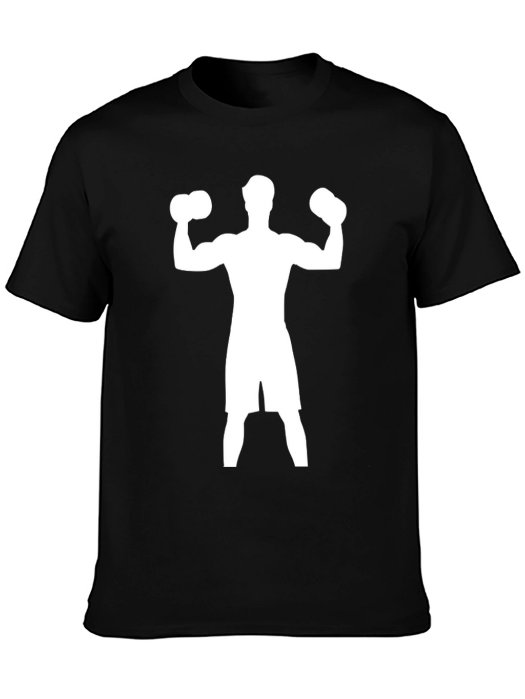 Weightlifting Silhouette Graphic Tee - Black