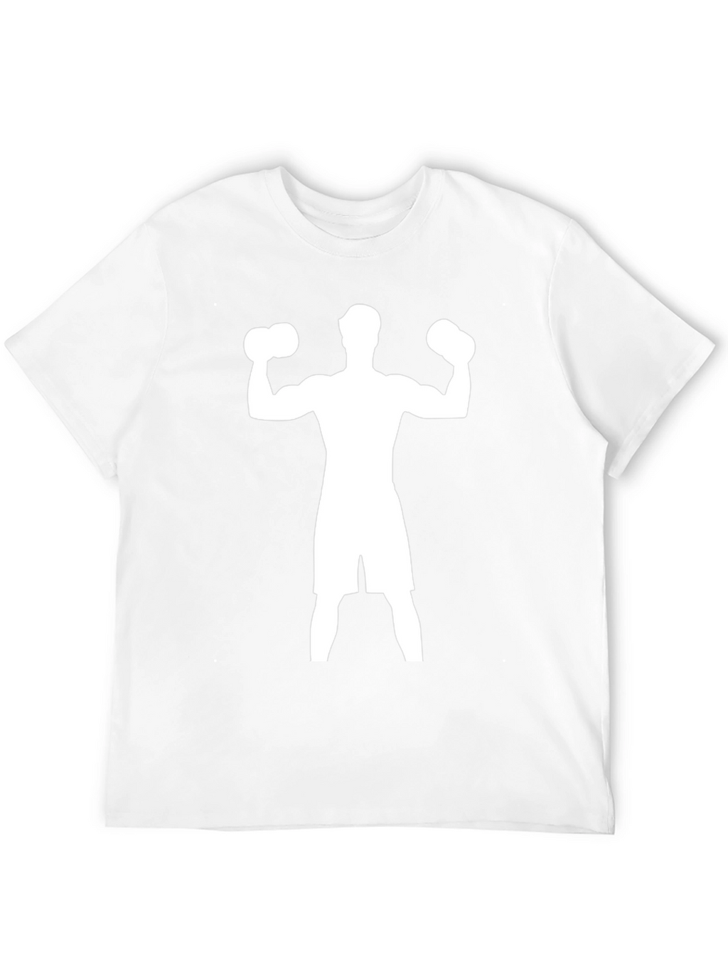Weightlifting Silhouette Graphic Tee - Black