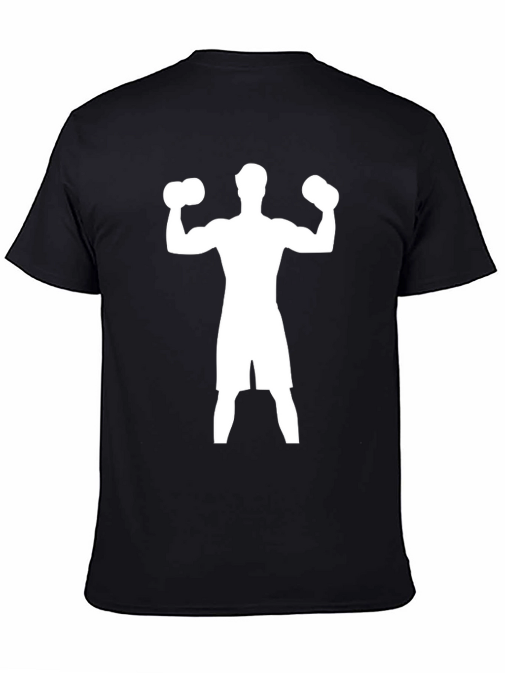 Weightlifting Silhouette Graphic Tee - Black