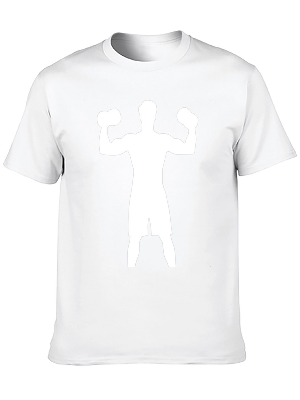 Weightlifting Silhouette Graphic Tee - Black