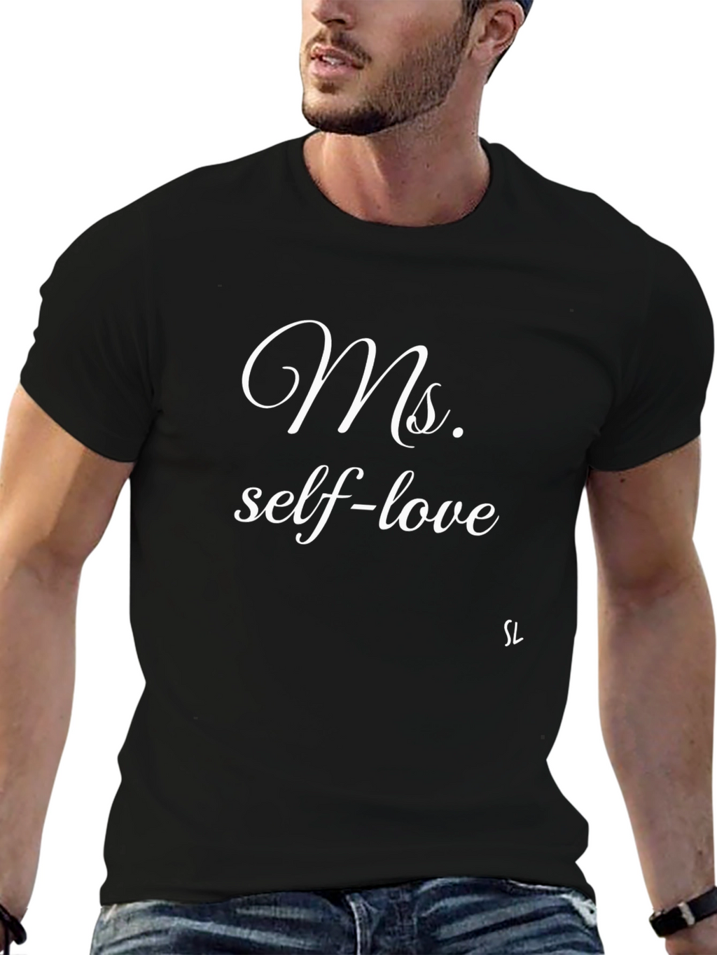 Ms. Self-Love Black Tee - Inspirational & Stylish