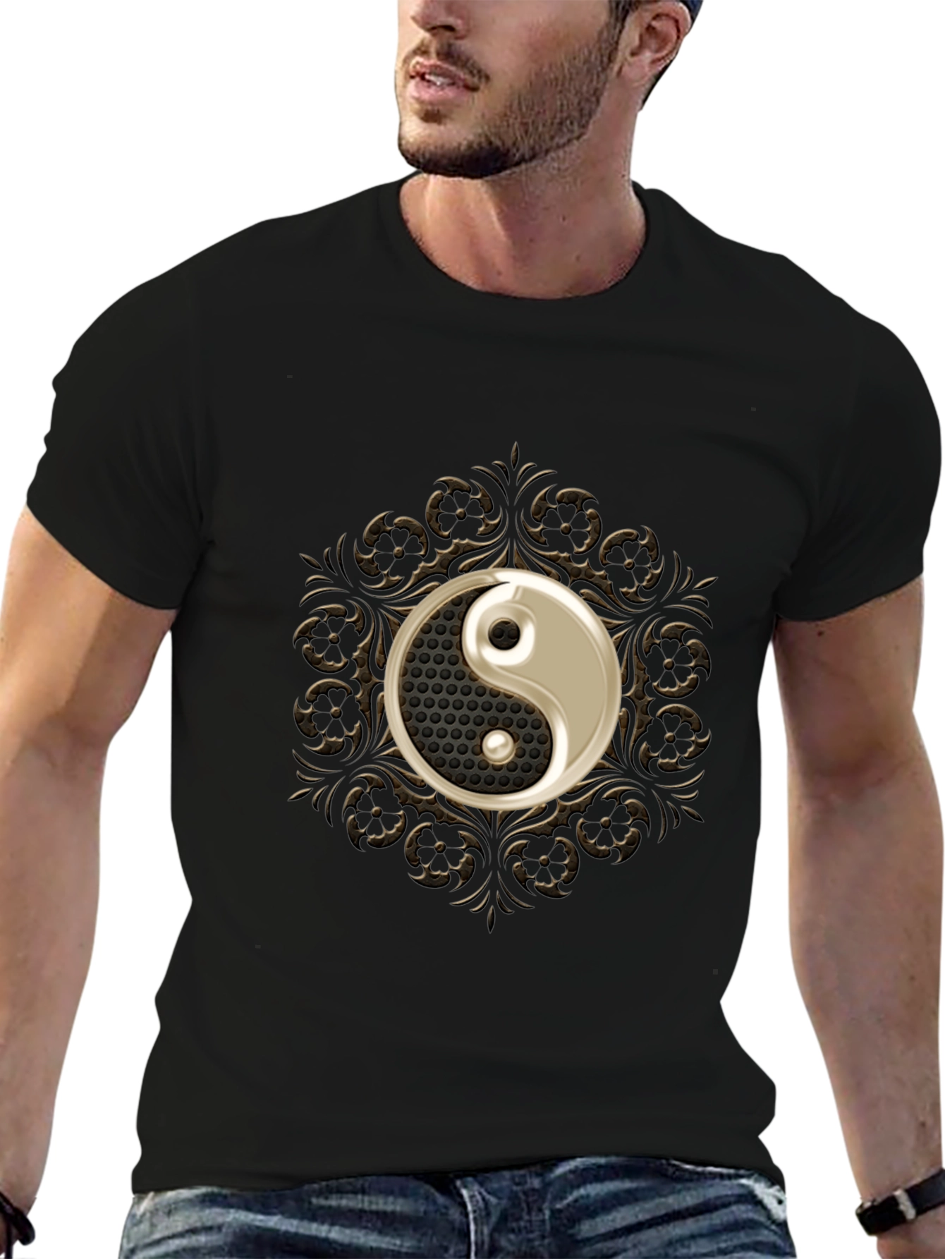 Yin Yang Graphic Tee - Balance Design