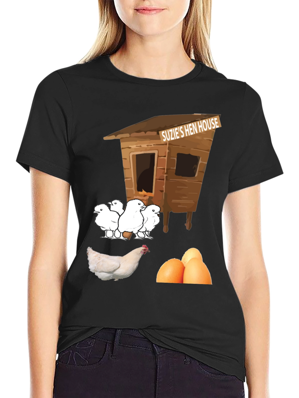 Funny Suzies Hen House T-Shirt Chicken & Eggs