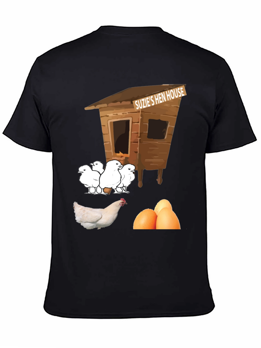 Funny Suzies Hen House T-Shirt Chicken & Eggs