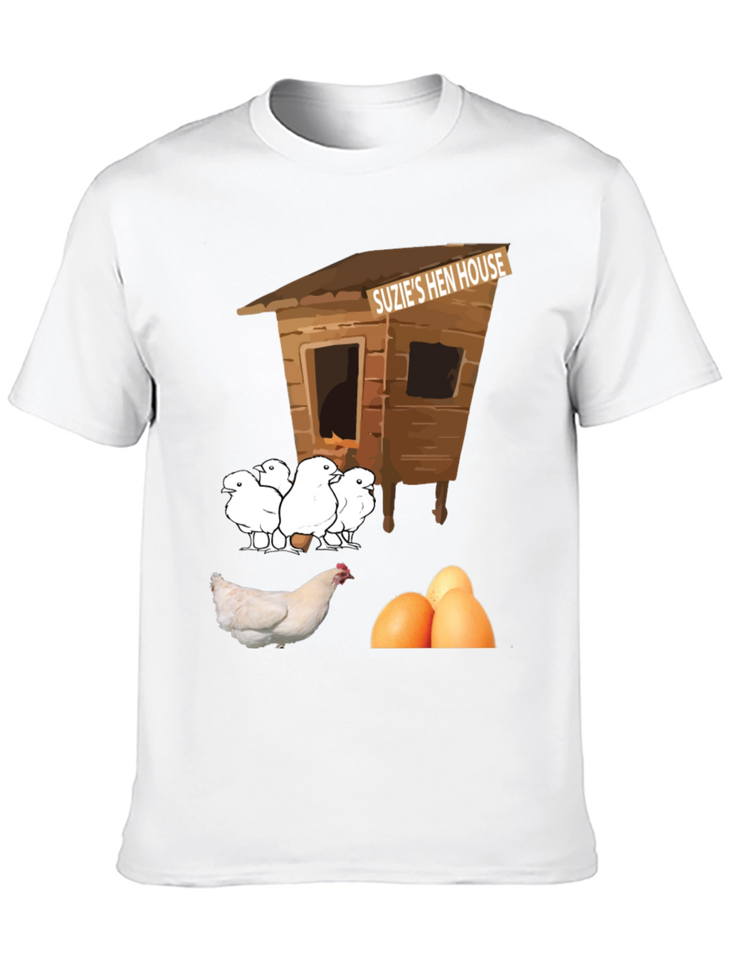 Funny Suzies Hen House T-Shirt Chicken & Eggs