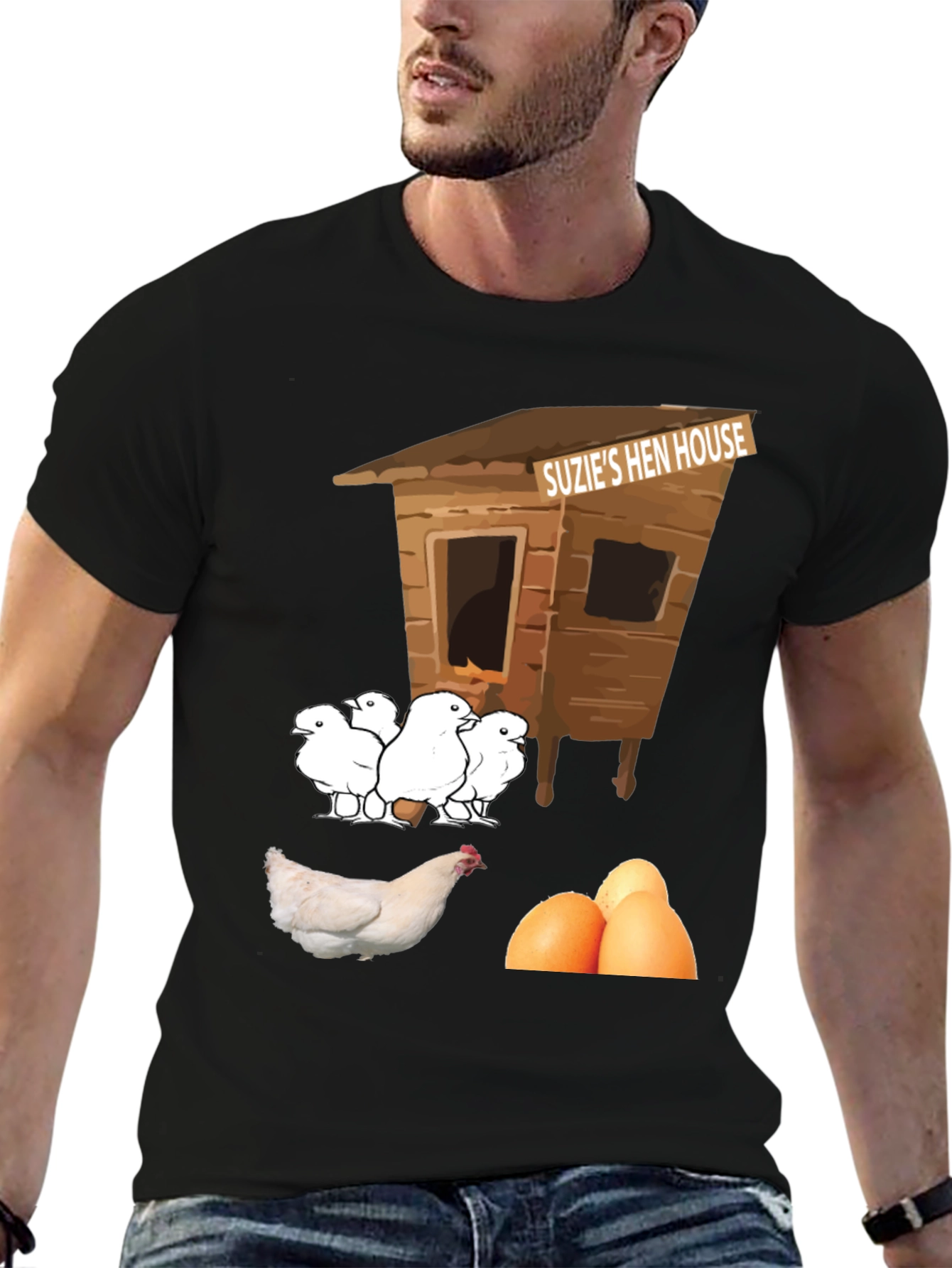 Funny Suzies Hen House T-Shirt Chicken & Eggs
